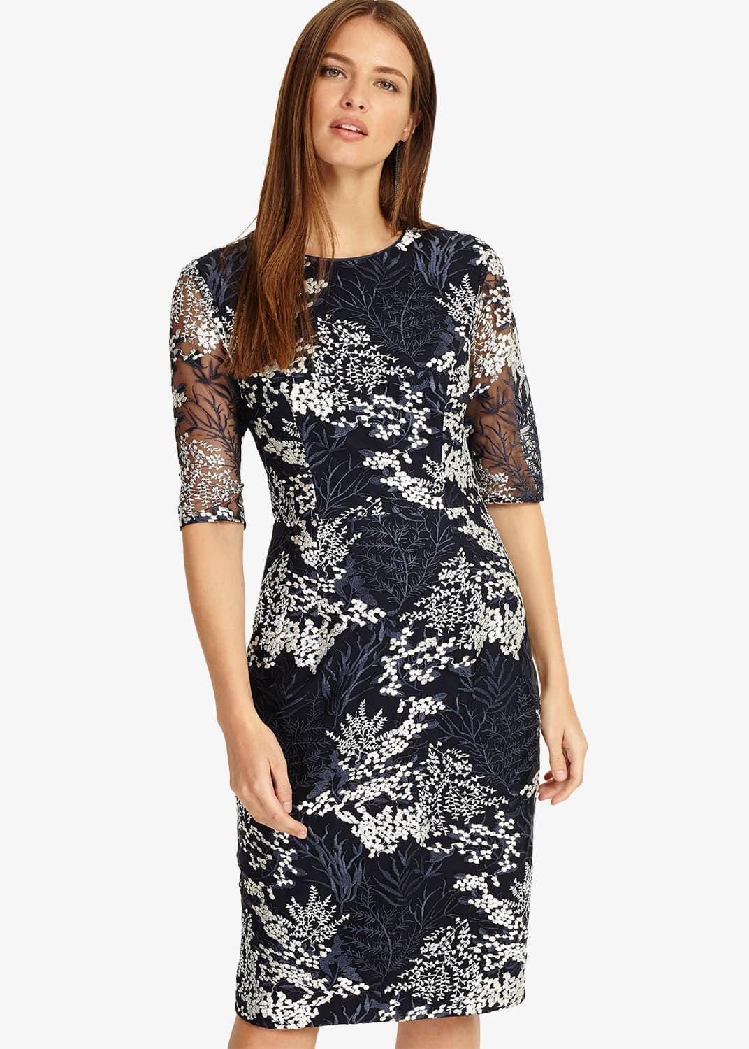 Fern Embroidered Dress
