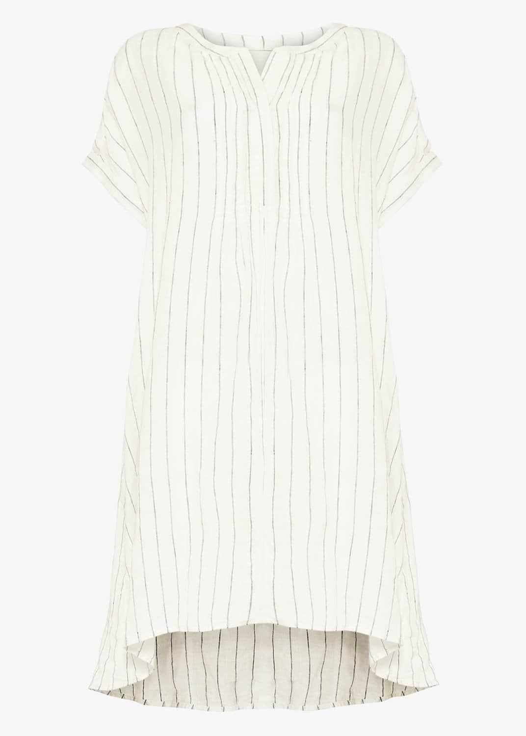 Gabriella Stripe Linen Shirt Dress