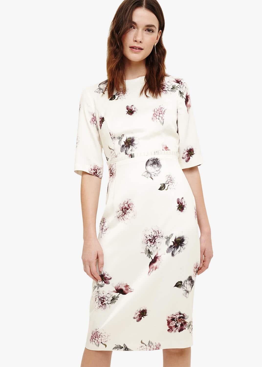 Olga Rose Print Dress
