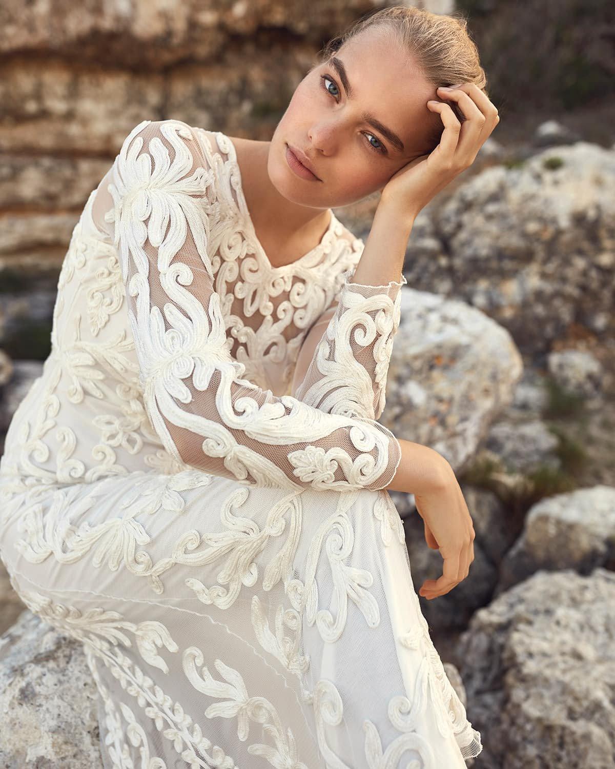 Aubrina Tapework Wedding Dress