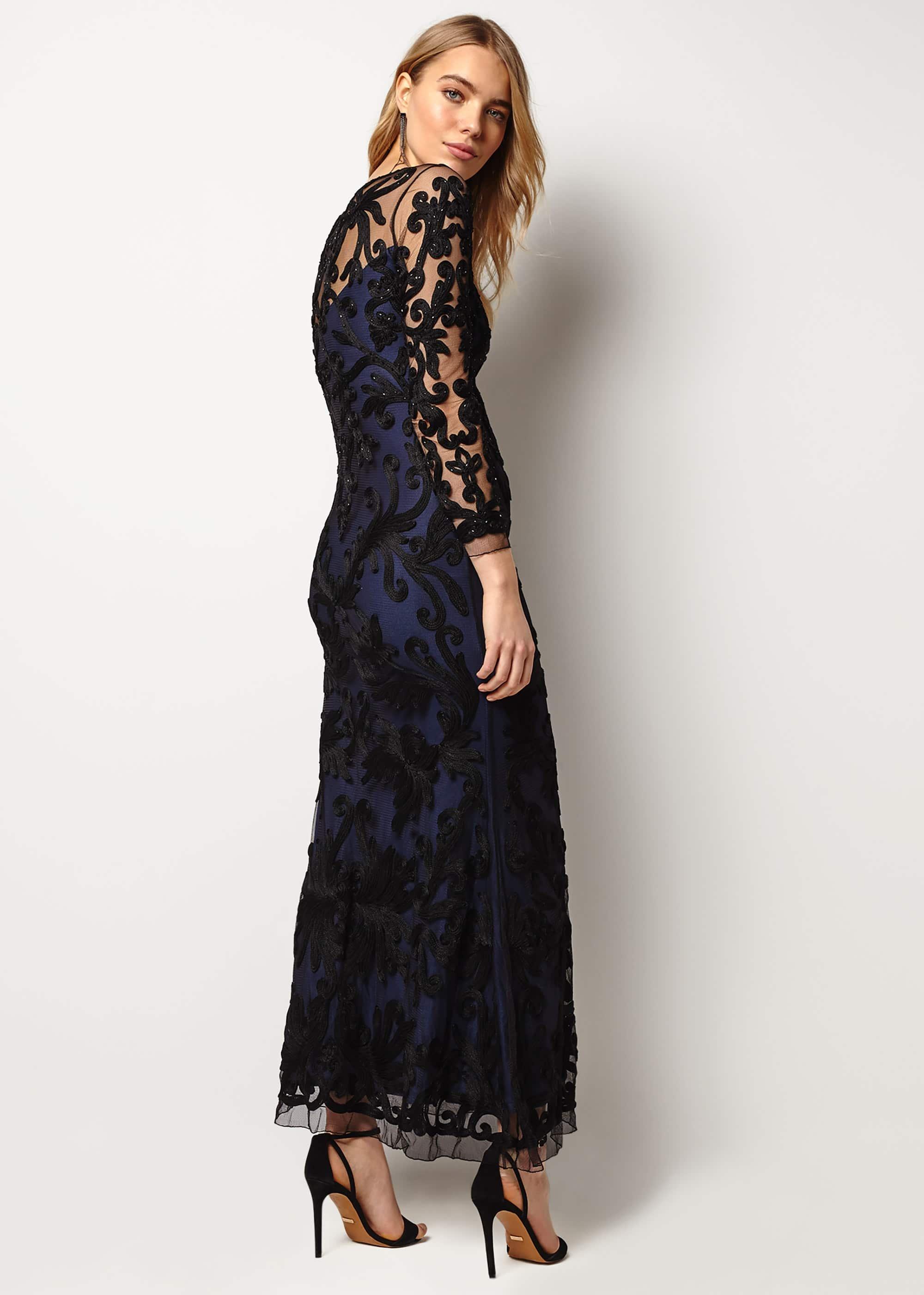 Aubree Tapework Lace Maxi Dress