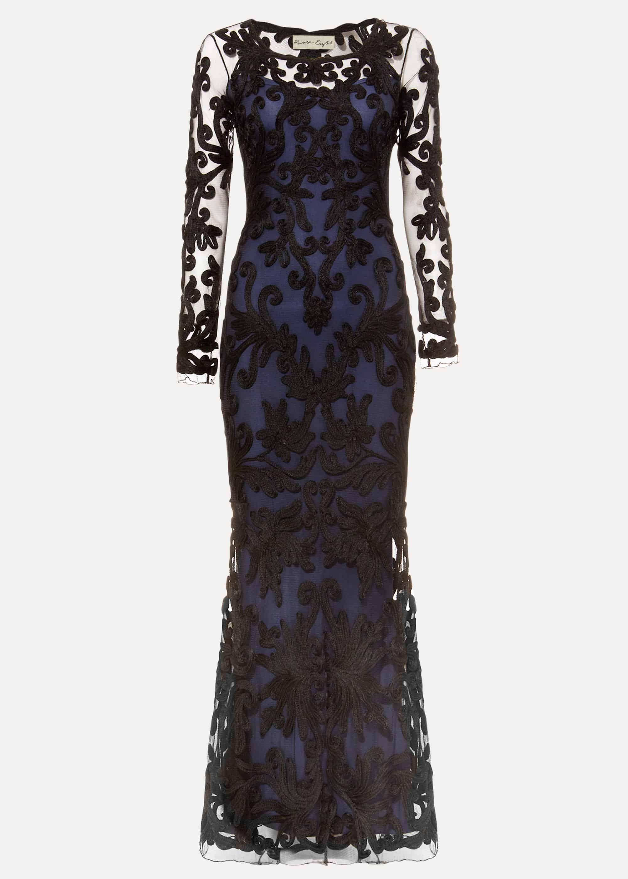 Aubree Tapework Lace Maxi Dress