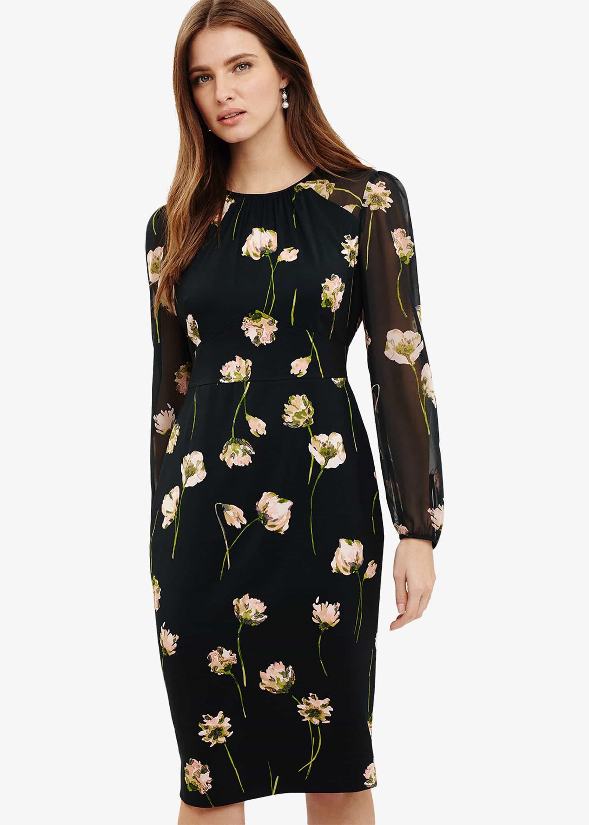 Sorina Printed Floral Dress