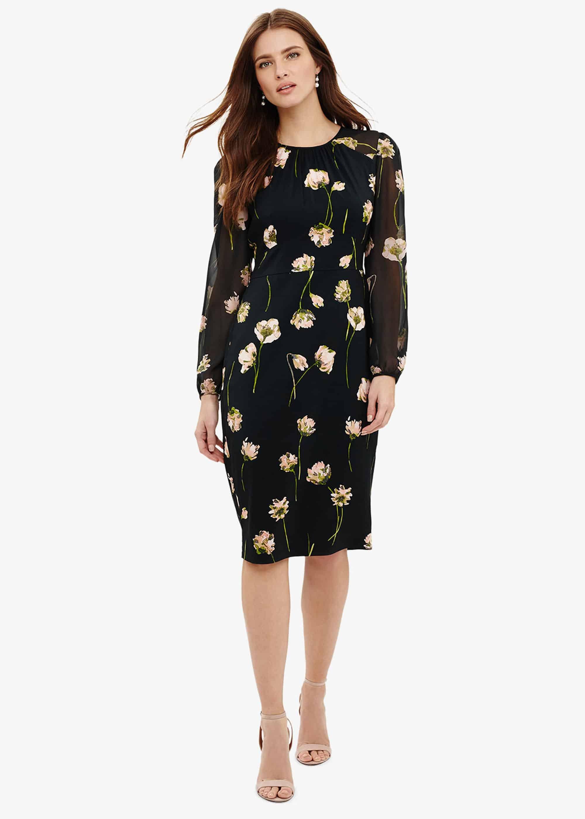 Sorina Printed Floral Dress
