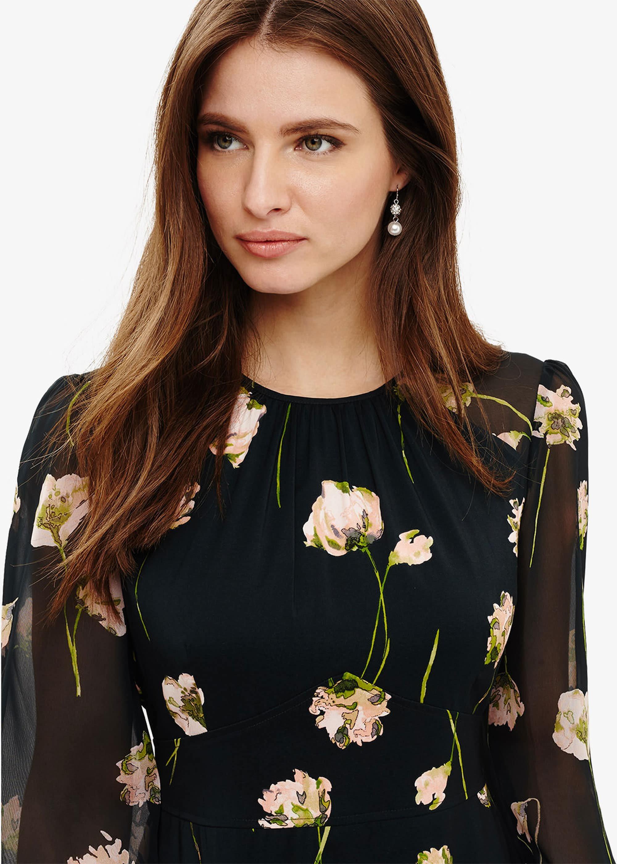 Sorina Printed Floral Dress