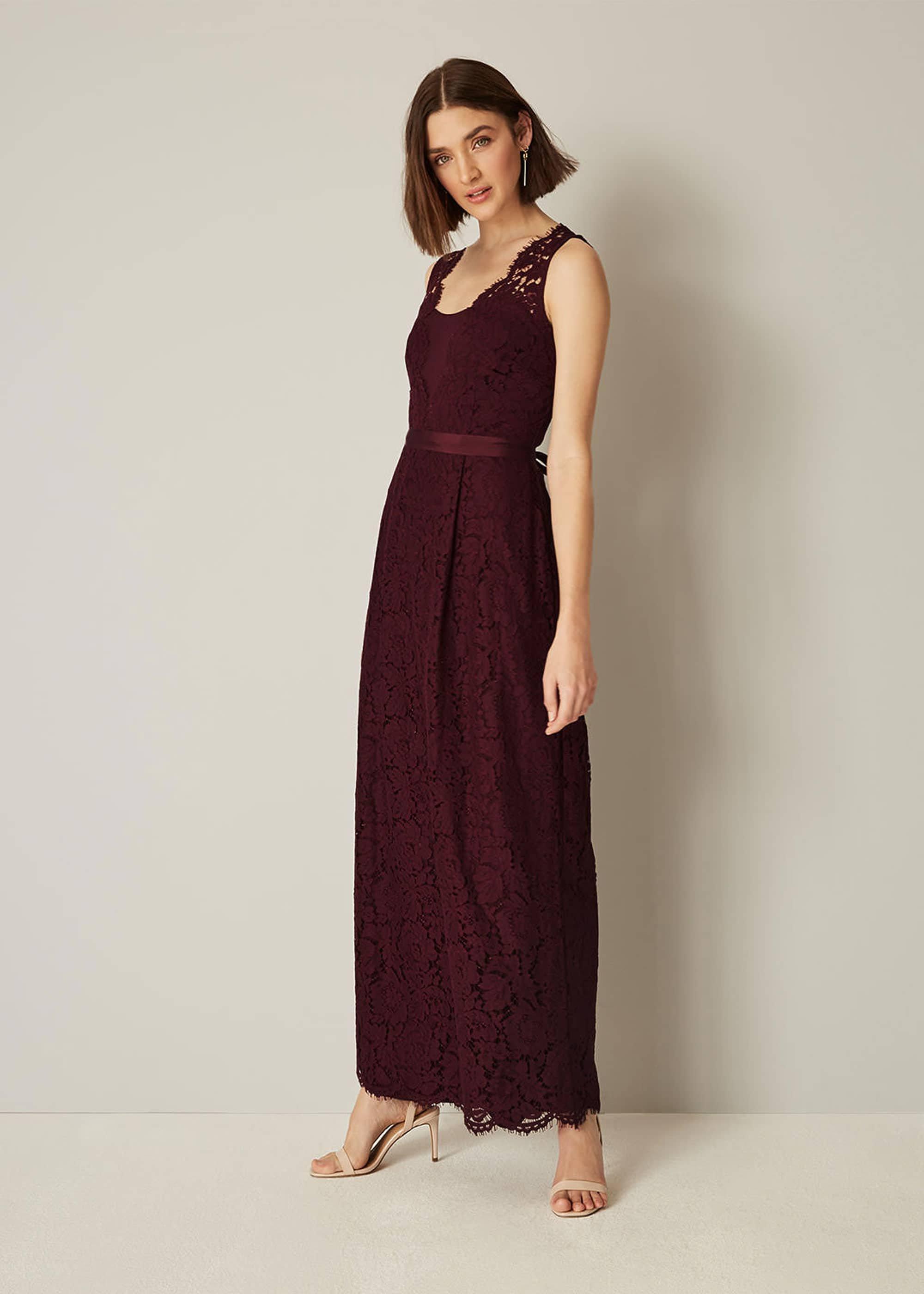 Amy Lace Maxi Bridesmaid Dress