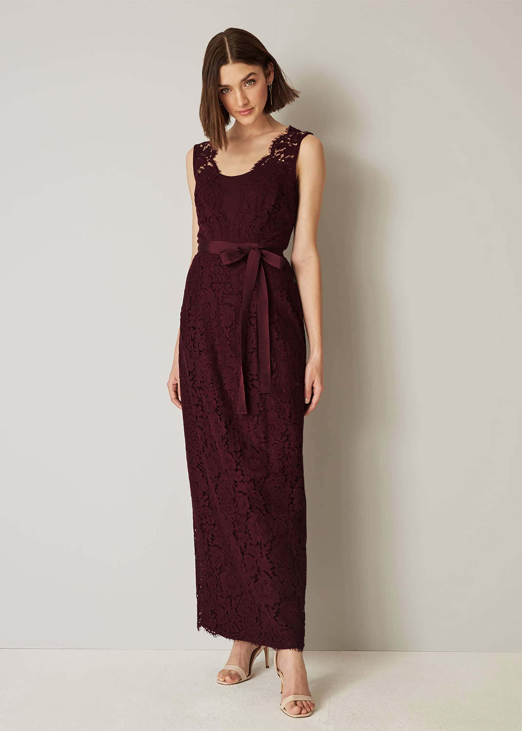 Amy Lace Maxi Bridesmaid Dress