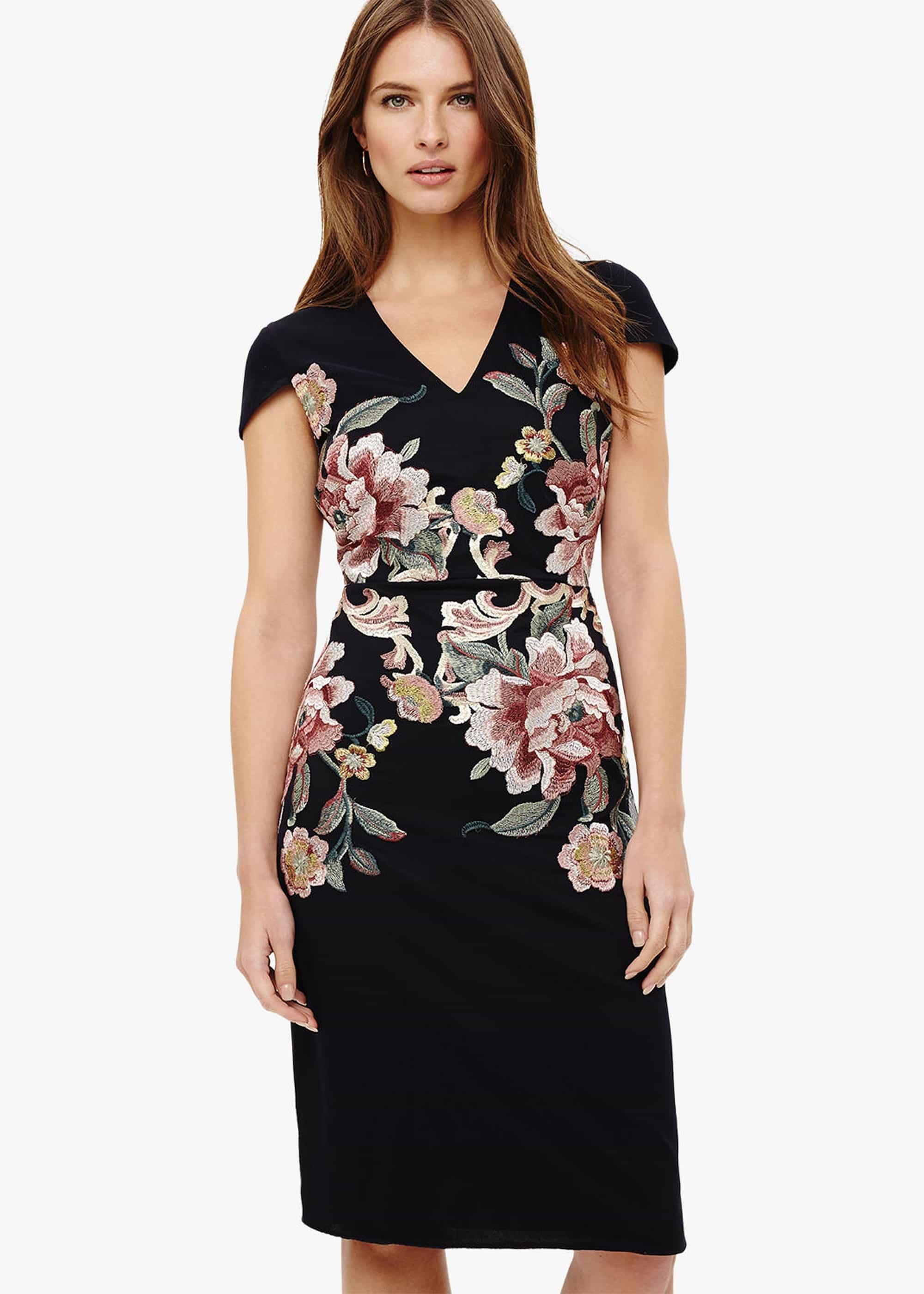 Nara Floral Embroidered Dress