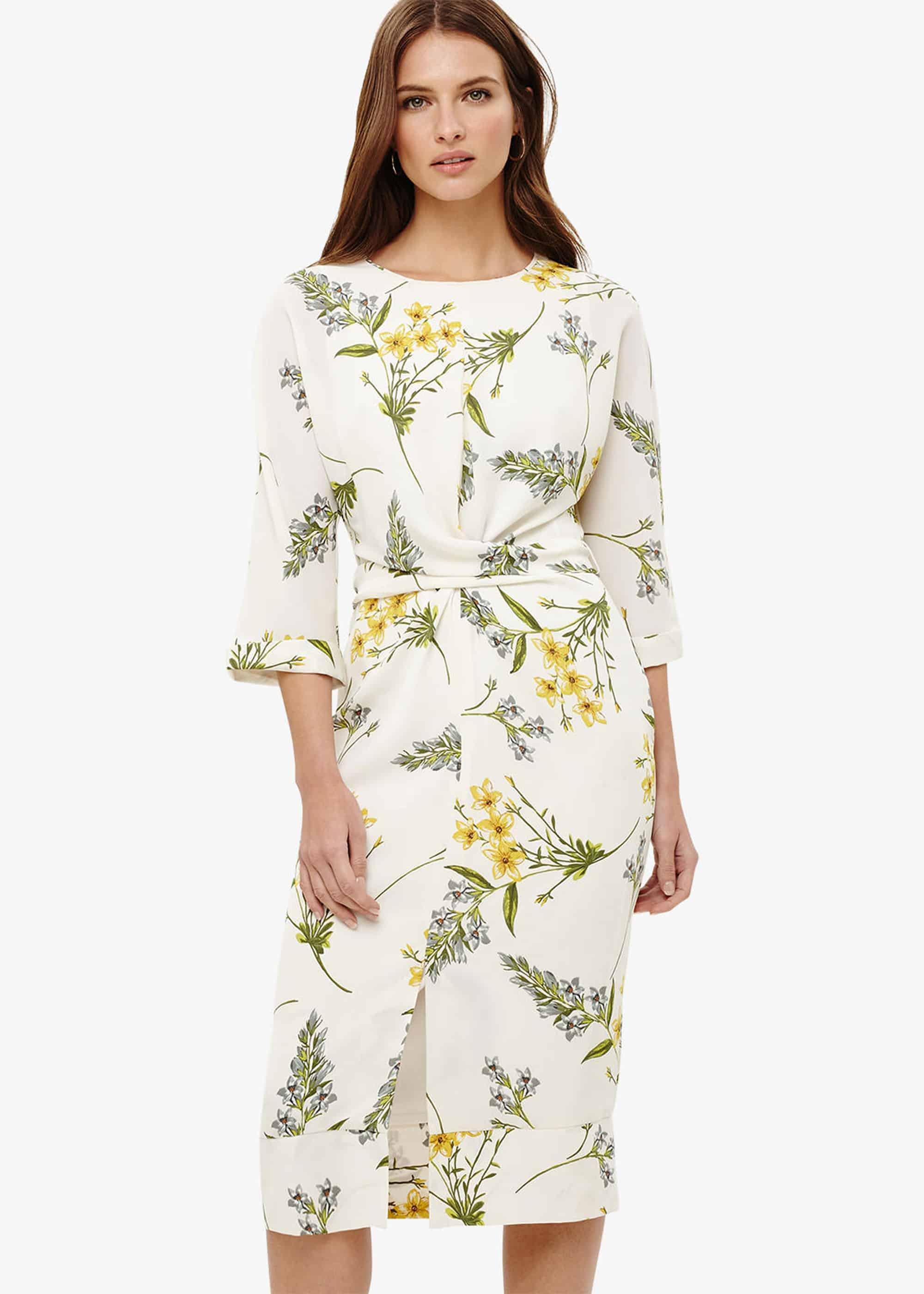 Sandrine Floral Wrap Tie Dress