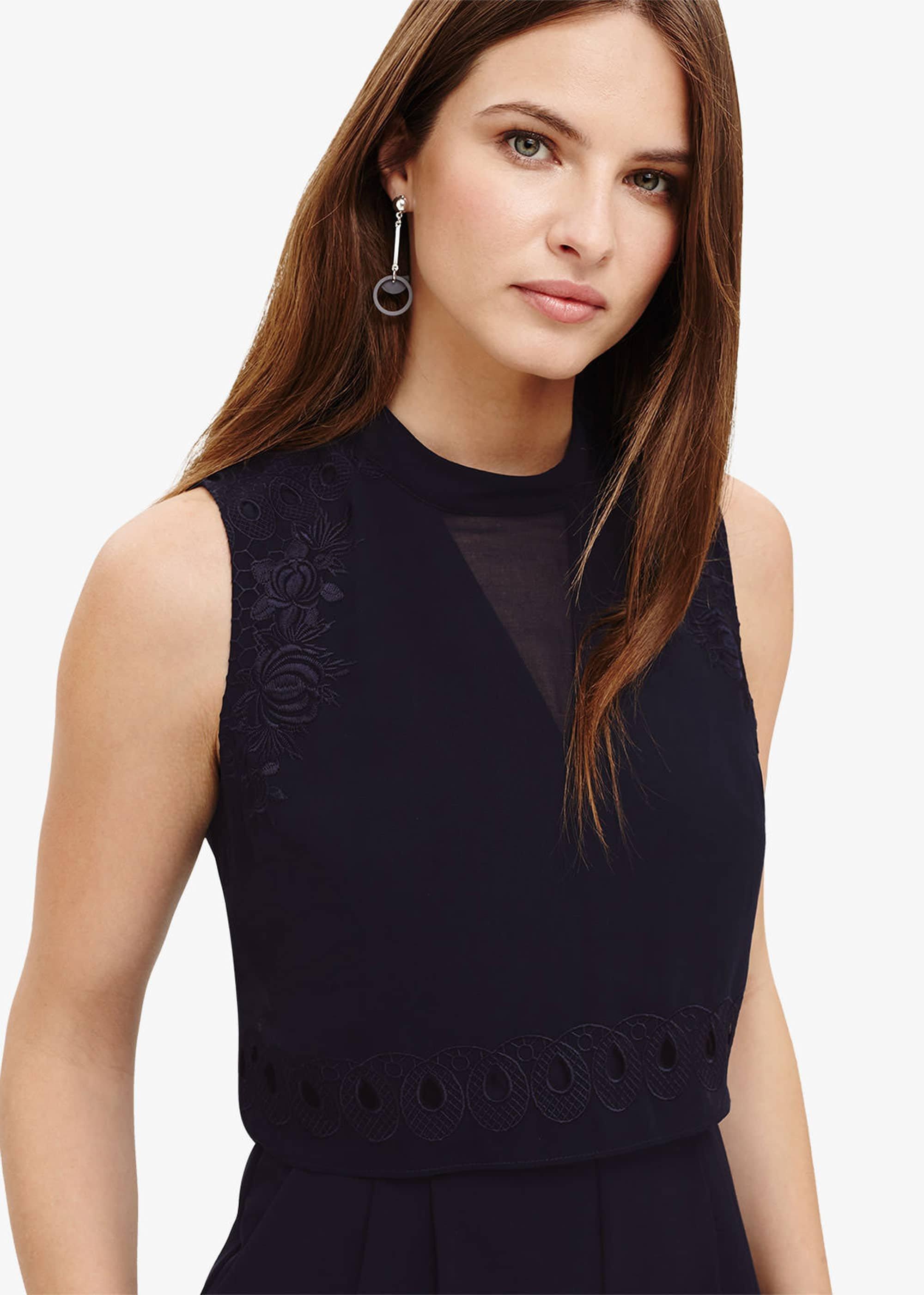 Peal Embroidered Jumpsuit