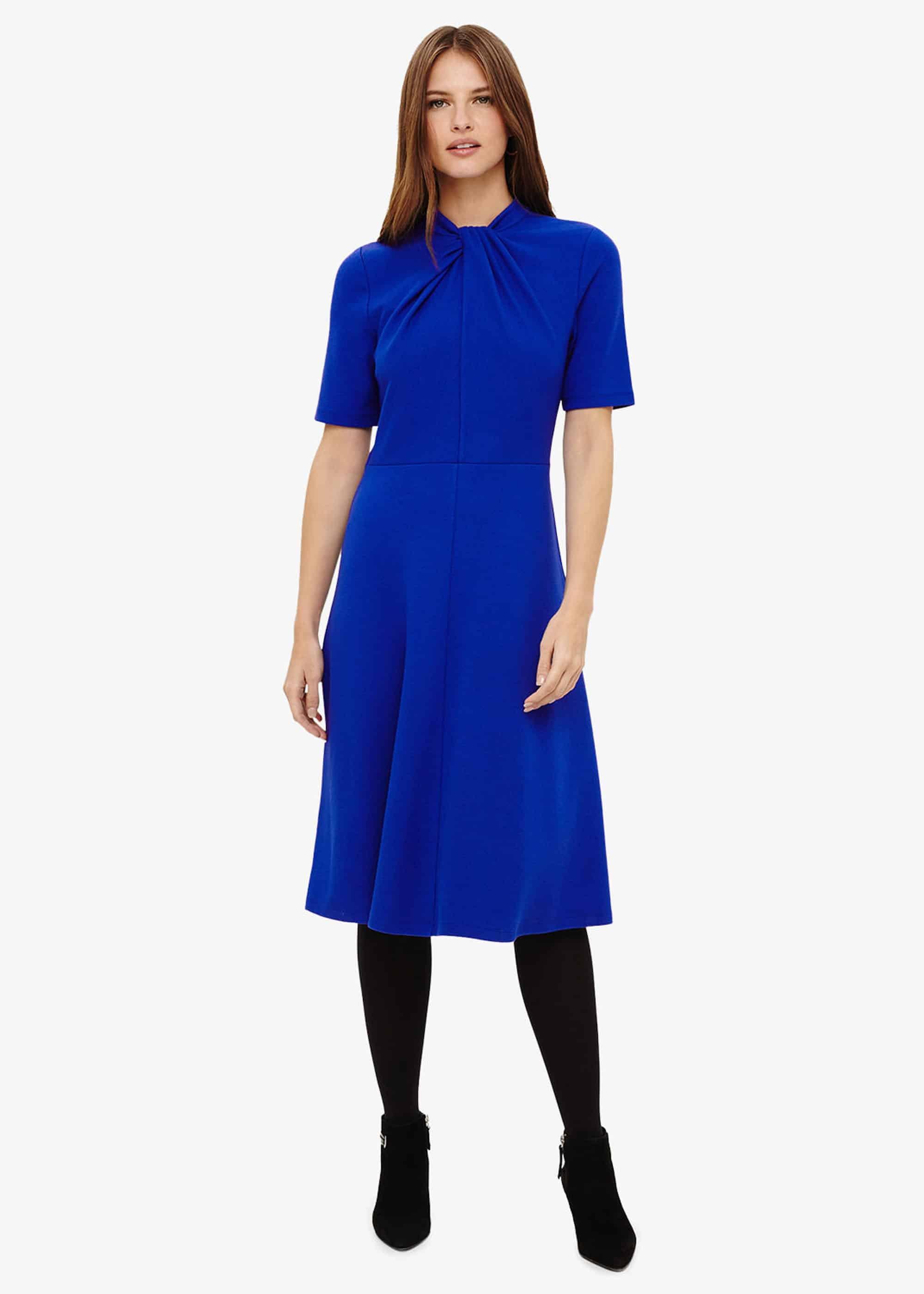 Tamsin Twist Neck Dress