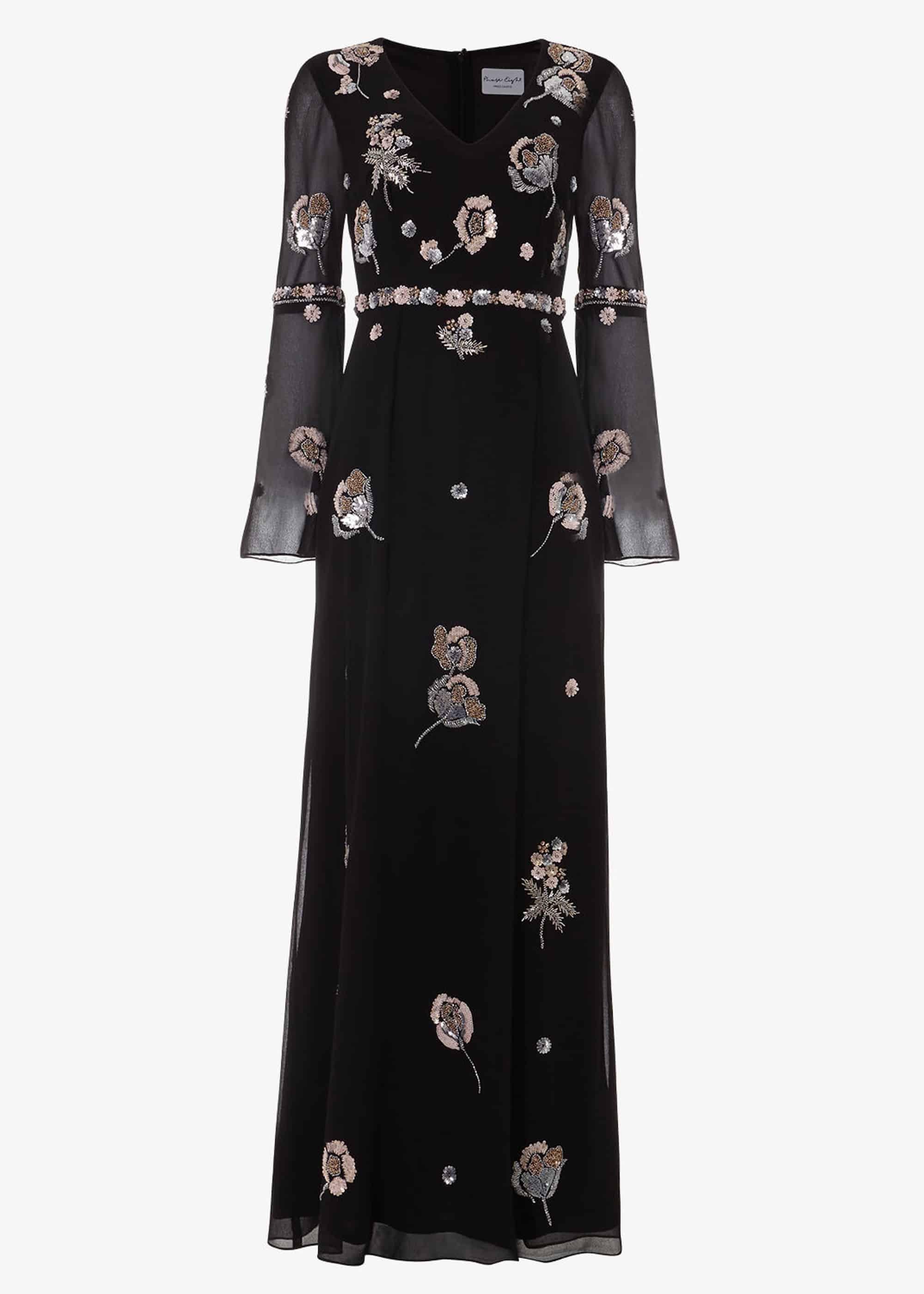 Miller Beaded Flower Maxi Dress