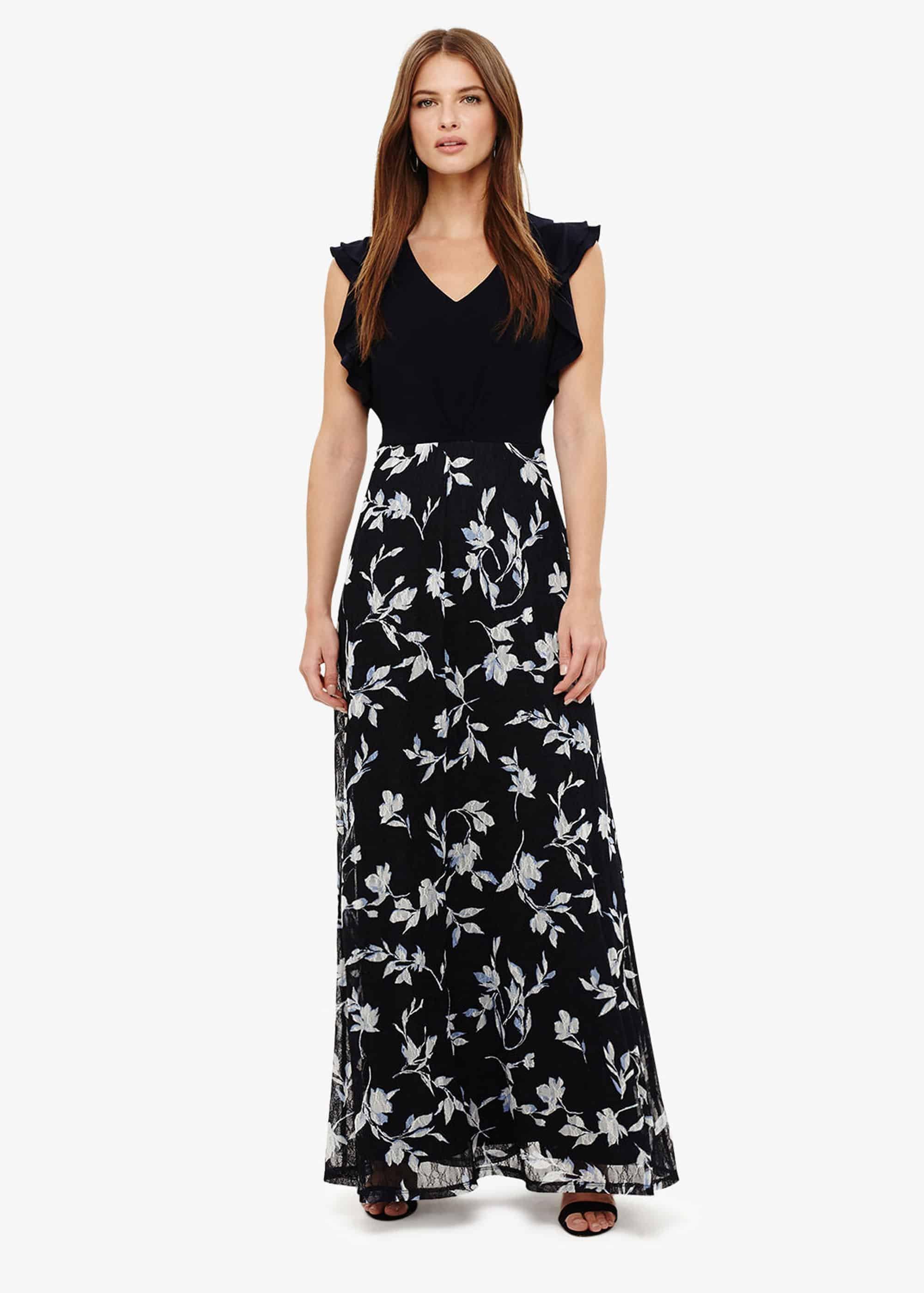 Loretta Floral Lace Maxi Dress