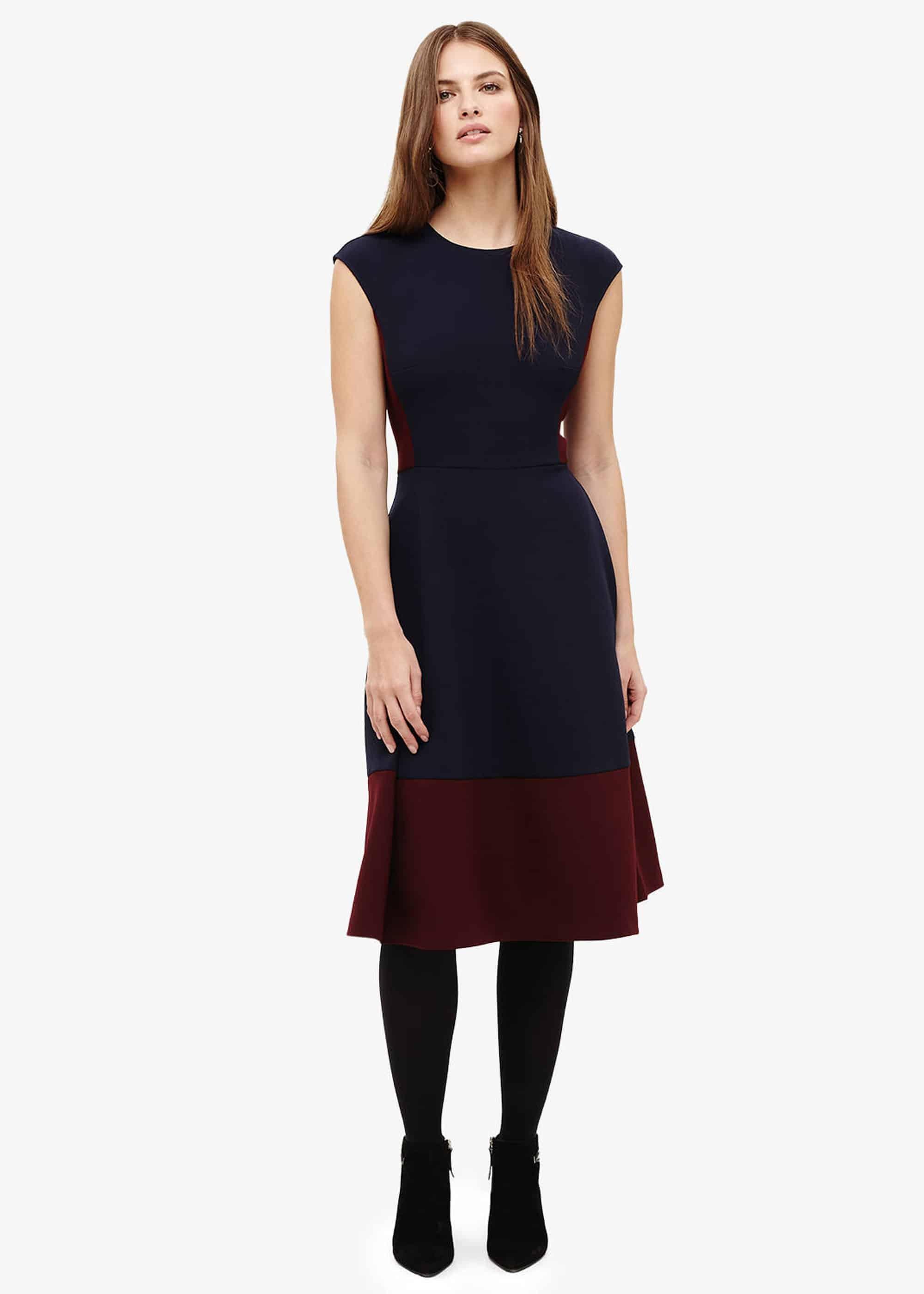 Shez Panelled A-Line Dress