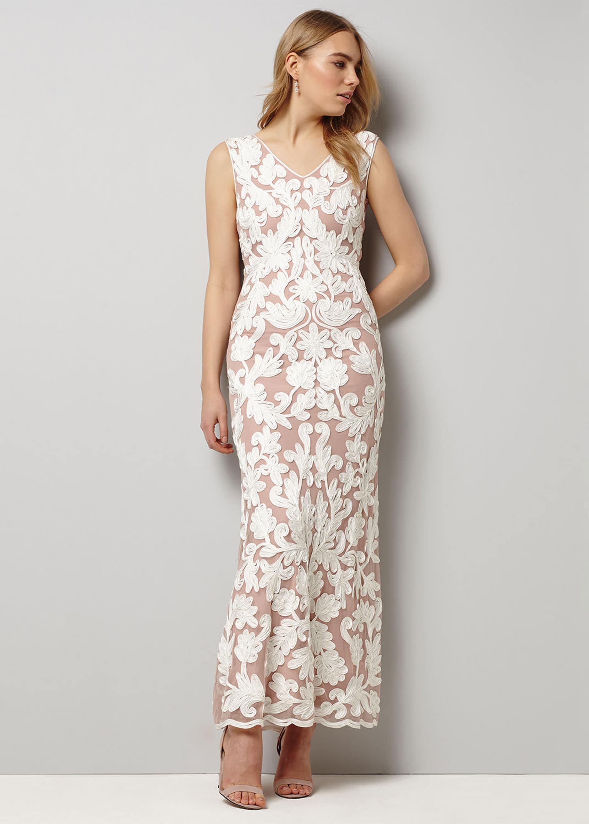 Yvie Tapework Lace Maxi Dress