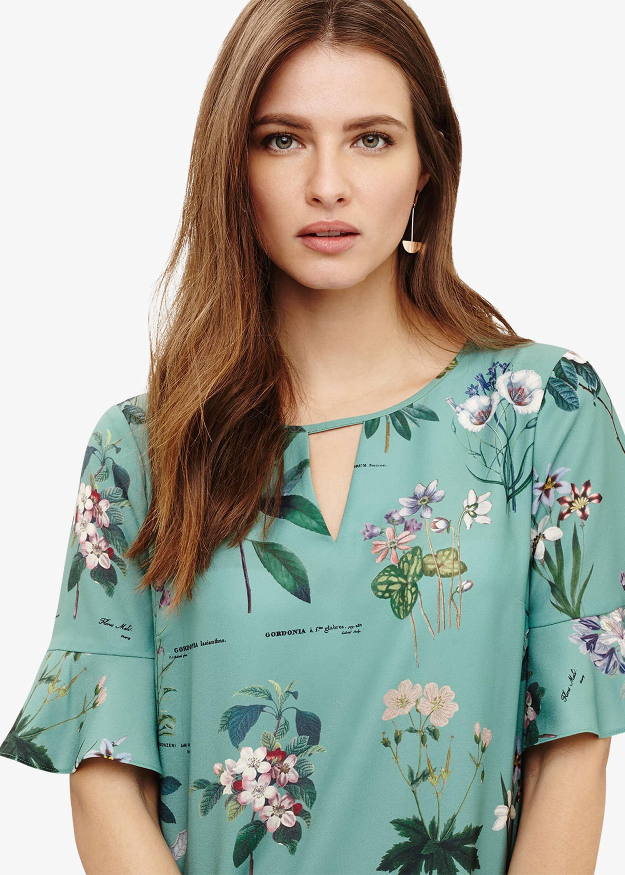 Chrissy Botanical Print Dress