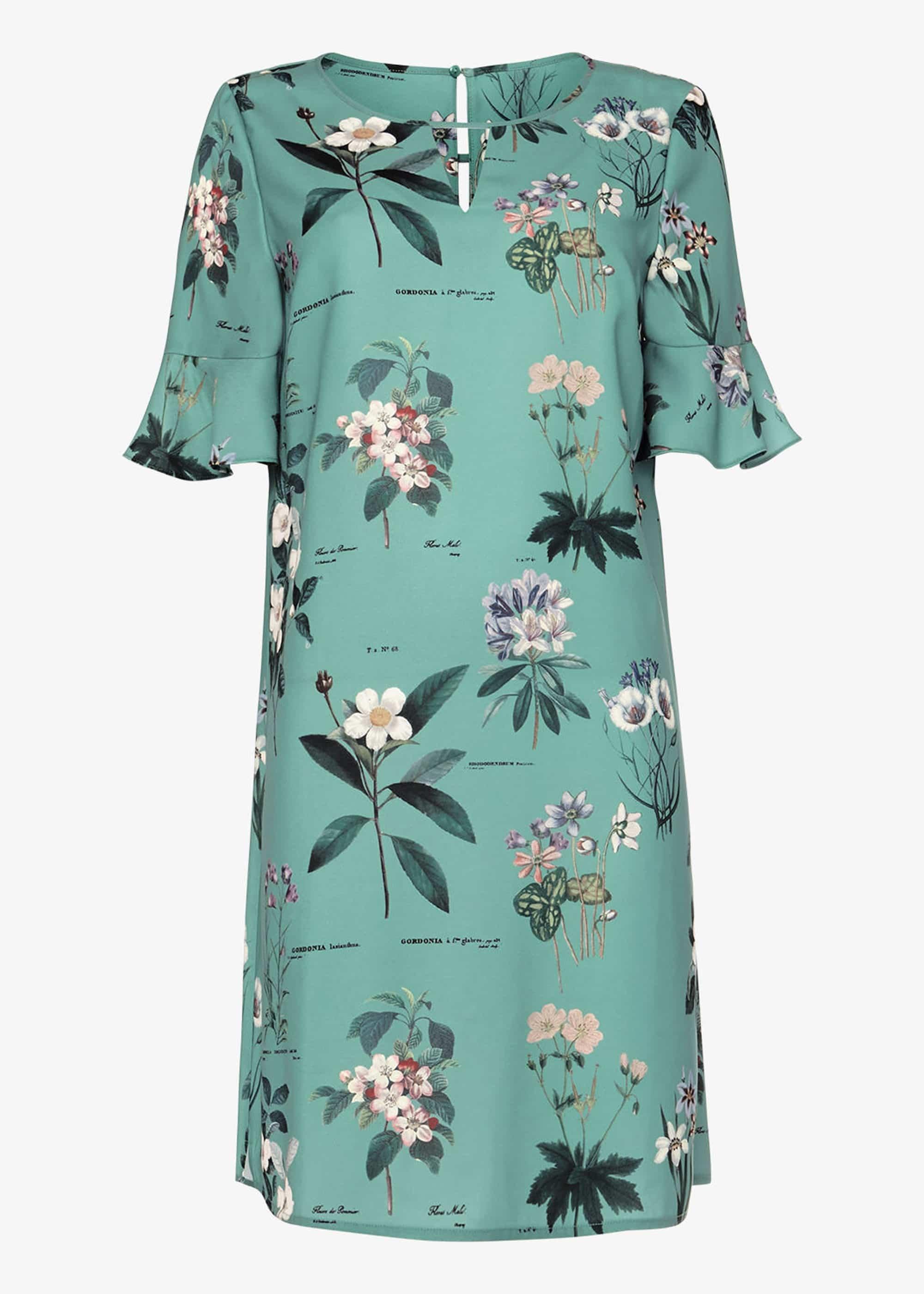 Chrissy Botanical Print Dress