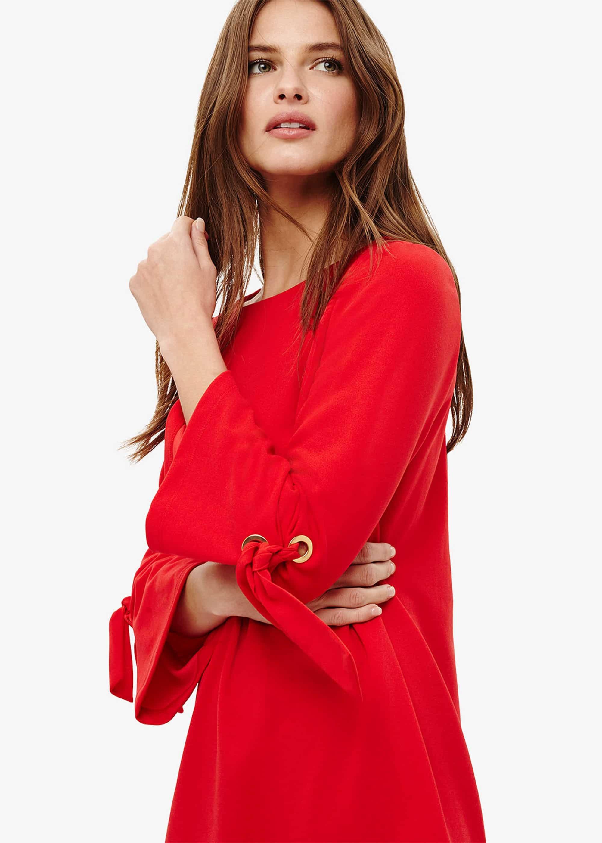 Tanya Tie Sleeve Tunic Dress