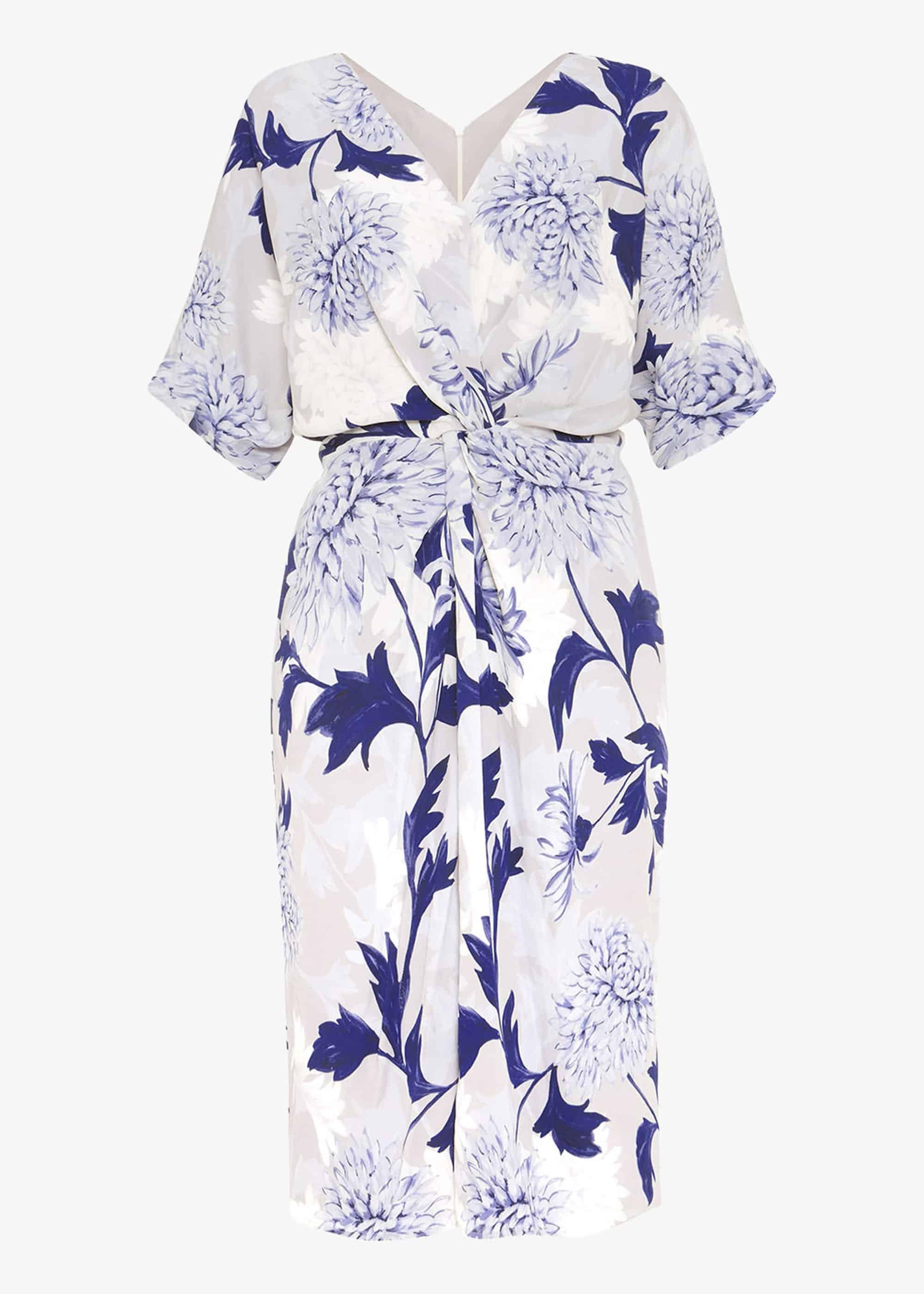 April Floral Twist Front Dress