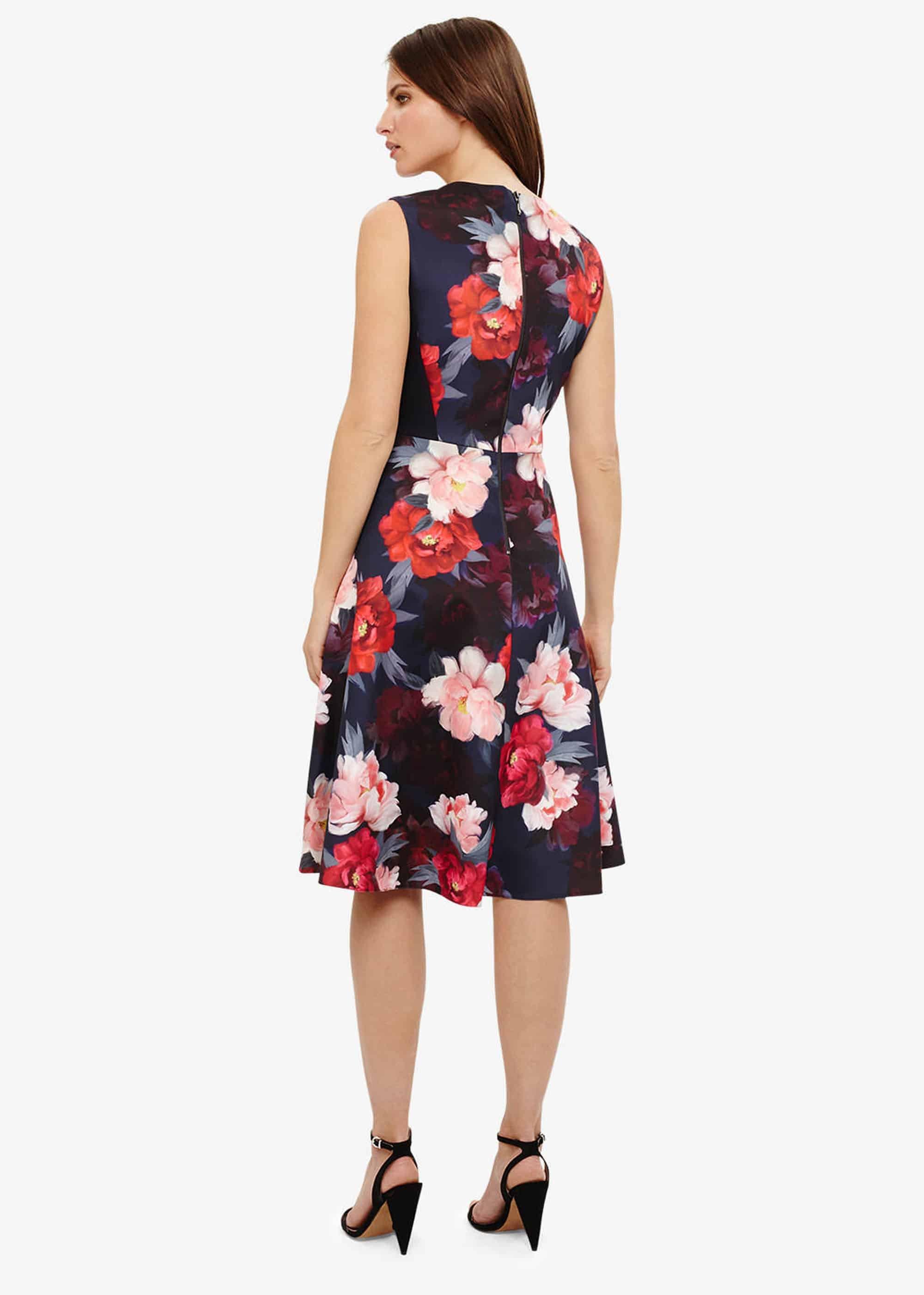 Elba Floral Fit And Flare Dress