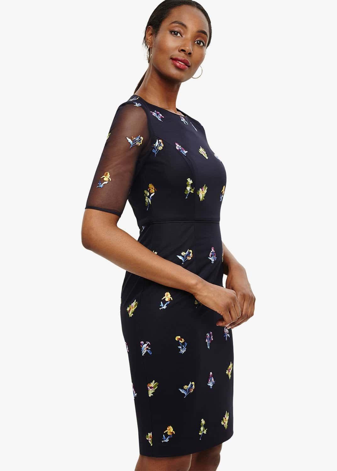 Annabeth Floral Embroidered Dress