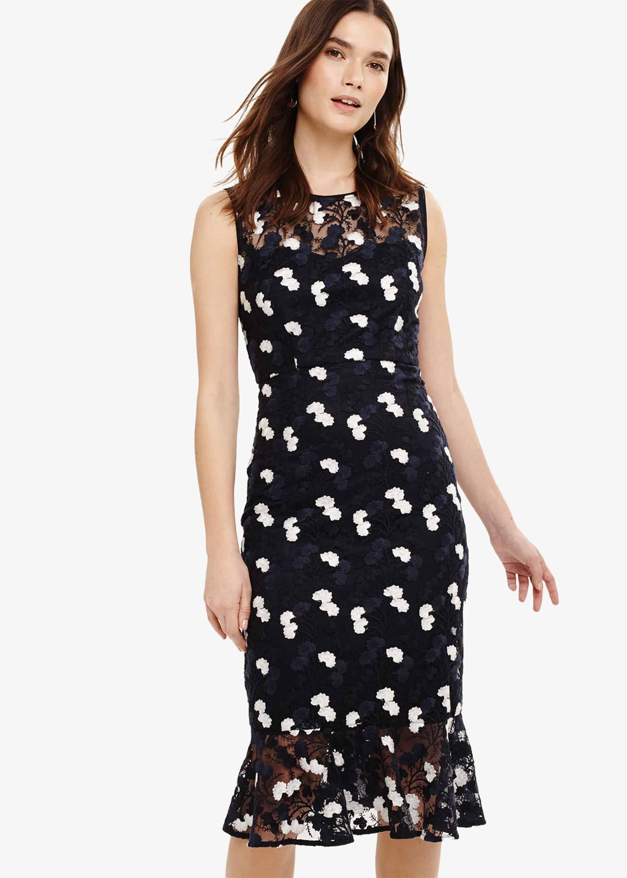 Aleah Embroidered Midi Dress