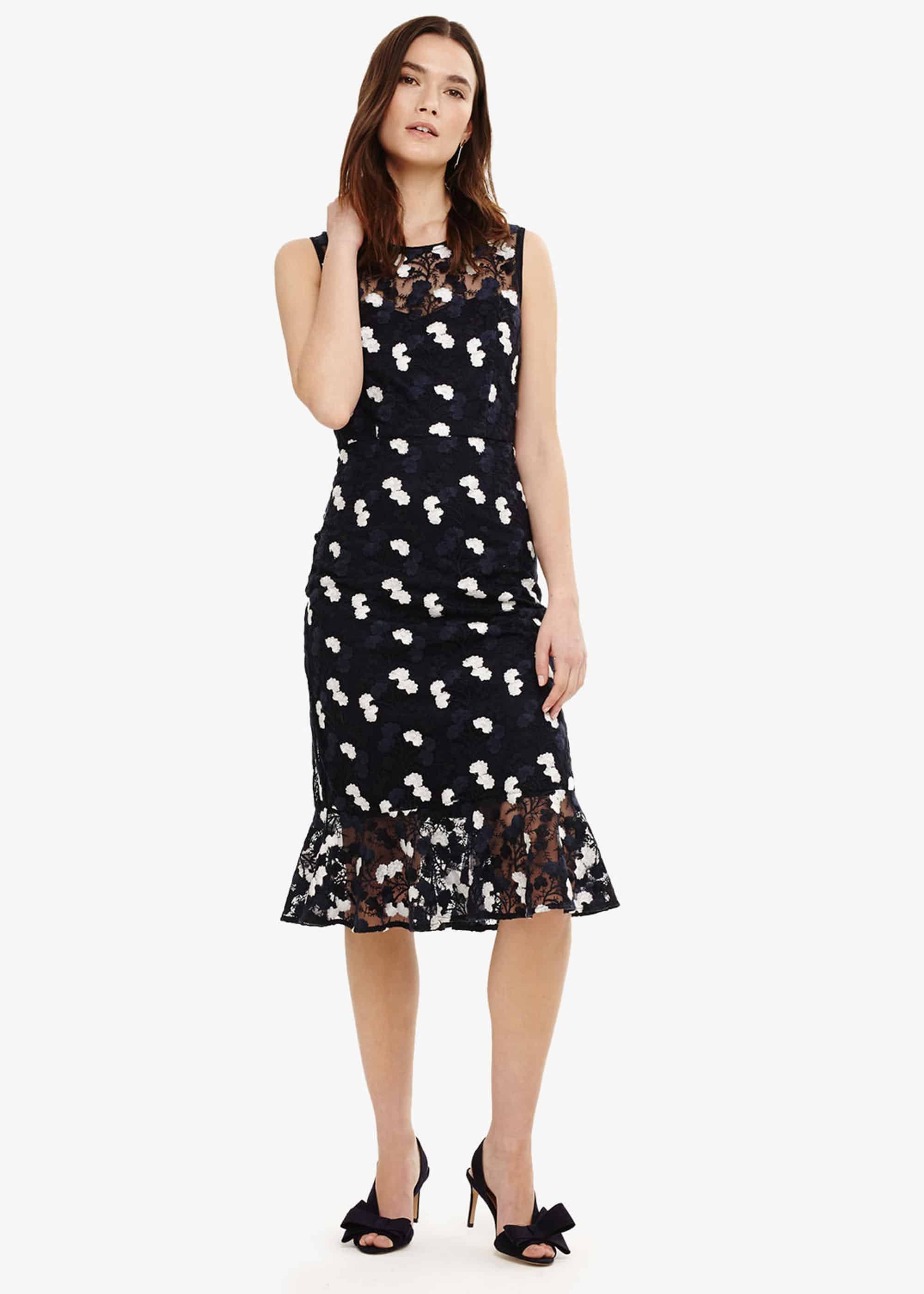 Aleah Embroidered Midi Dress