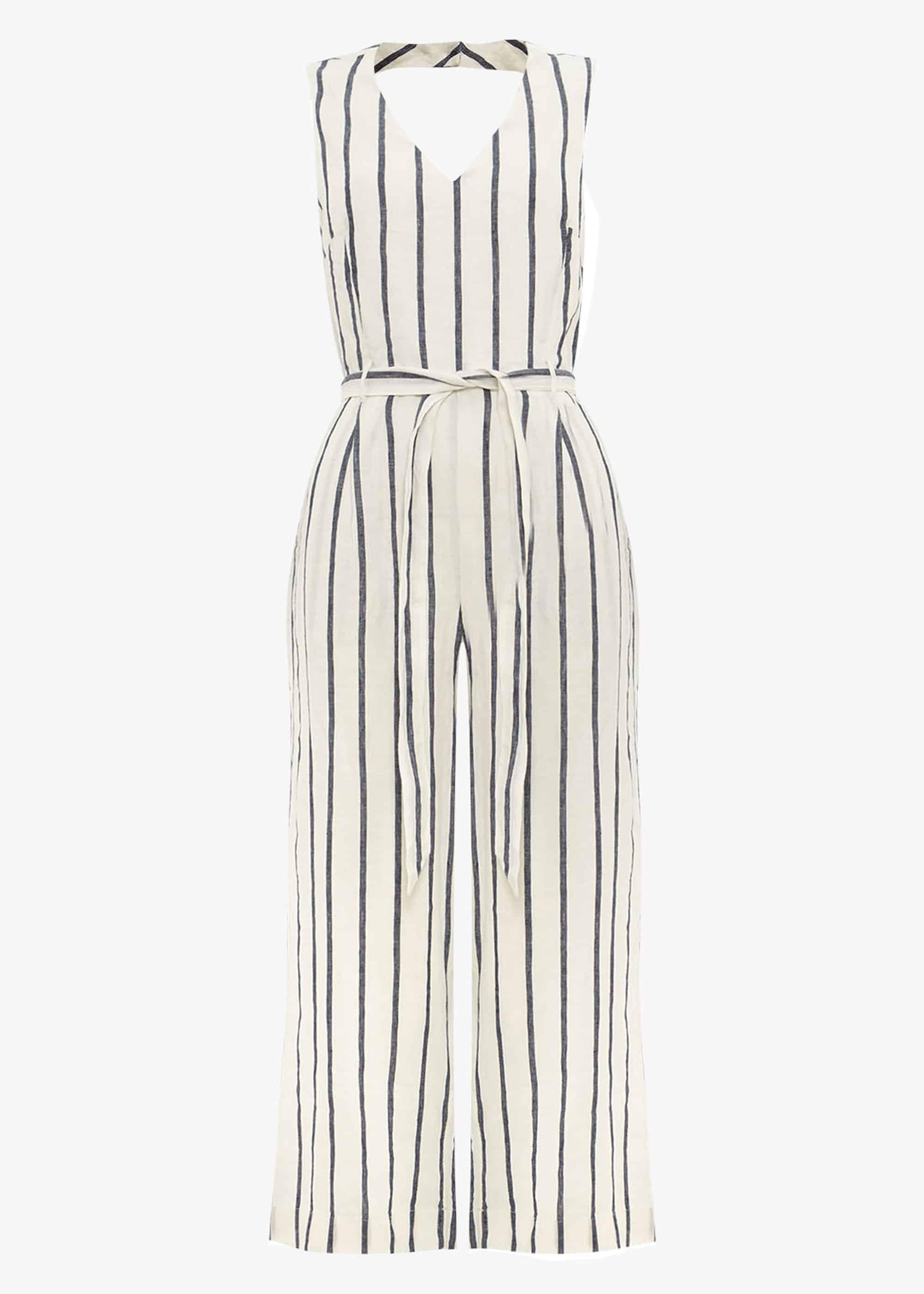 Jennie Linen Stripe Jumpsuit