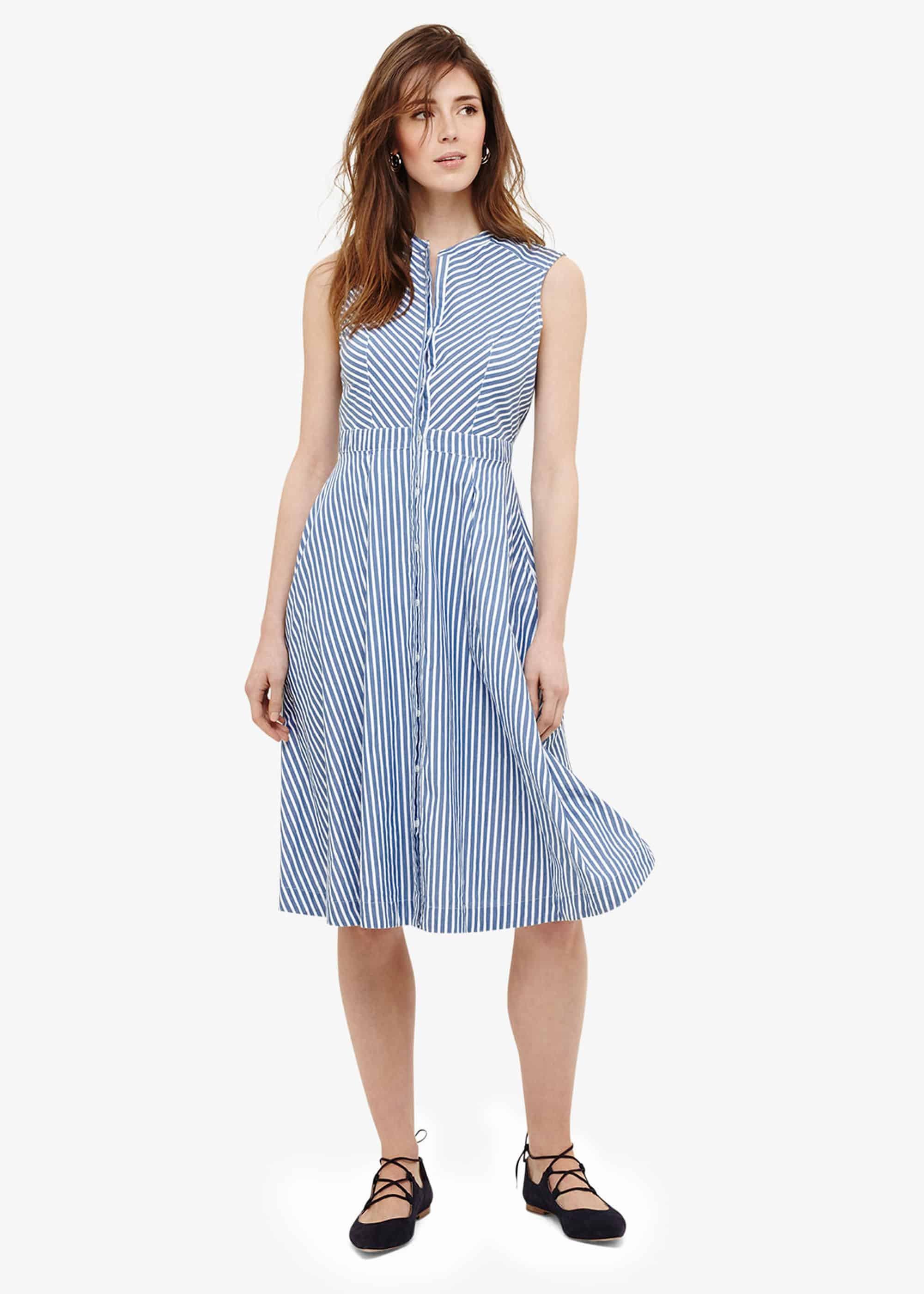 Ajee Cotton Stripe Dress