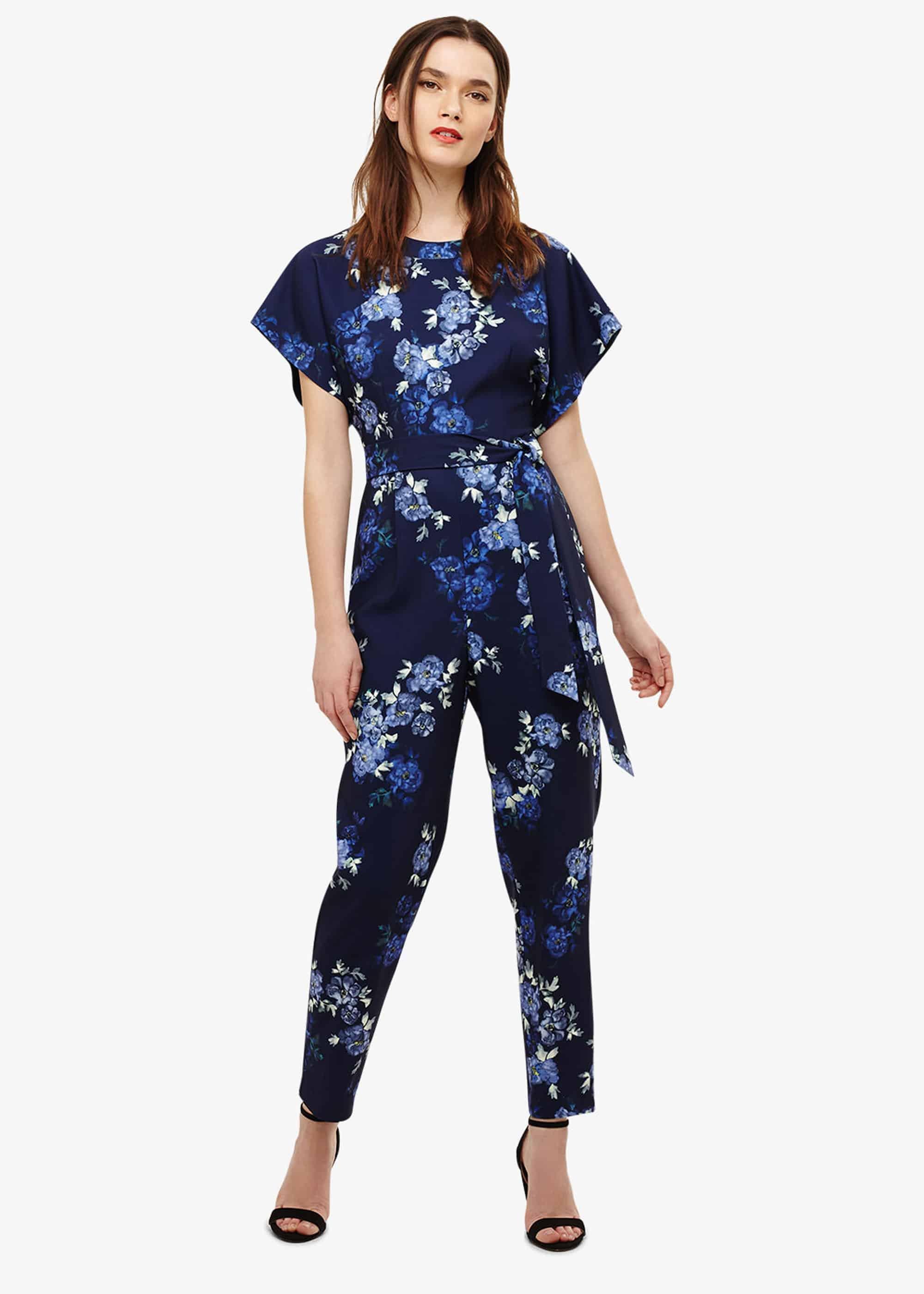 Berry Floral Jumpsuit