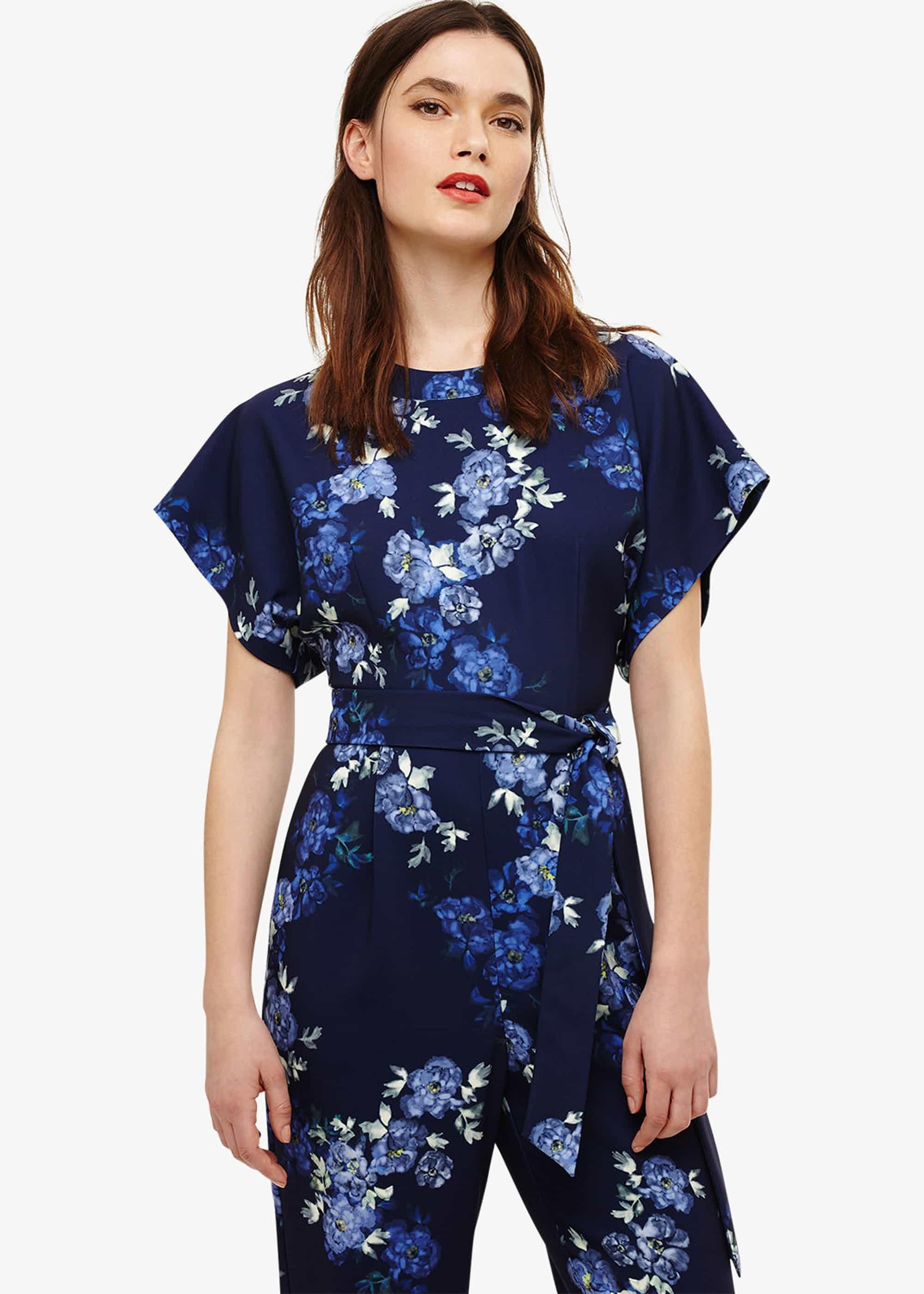 Berry Floral Jumpsuit