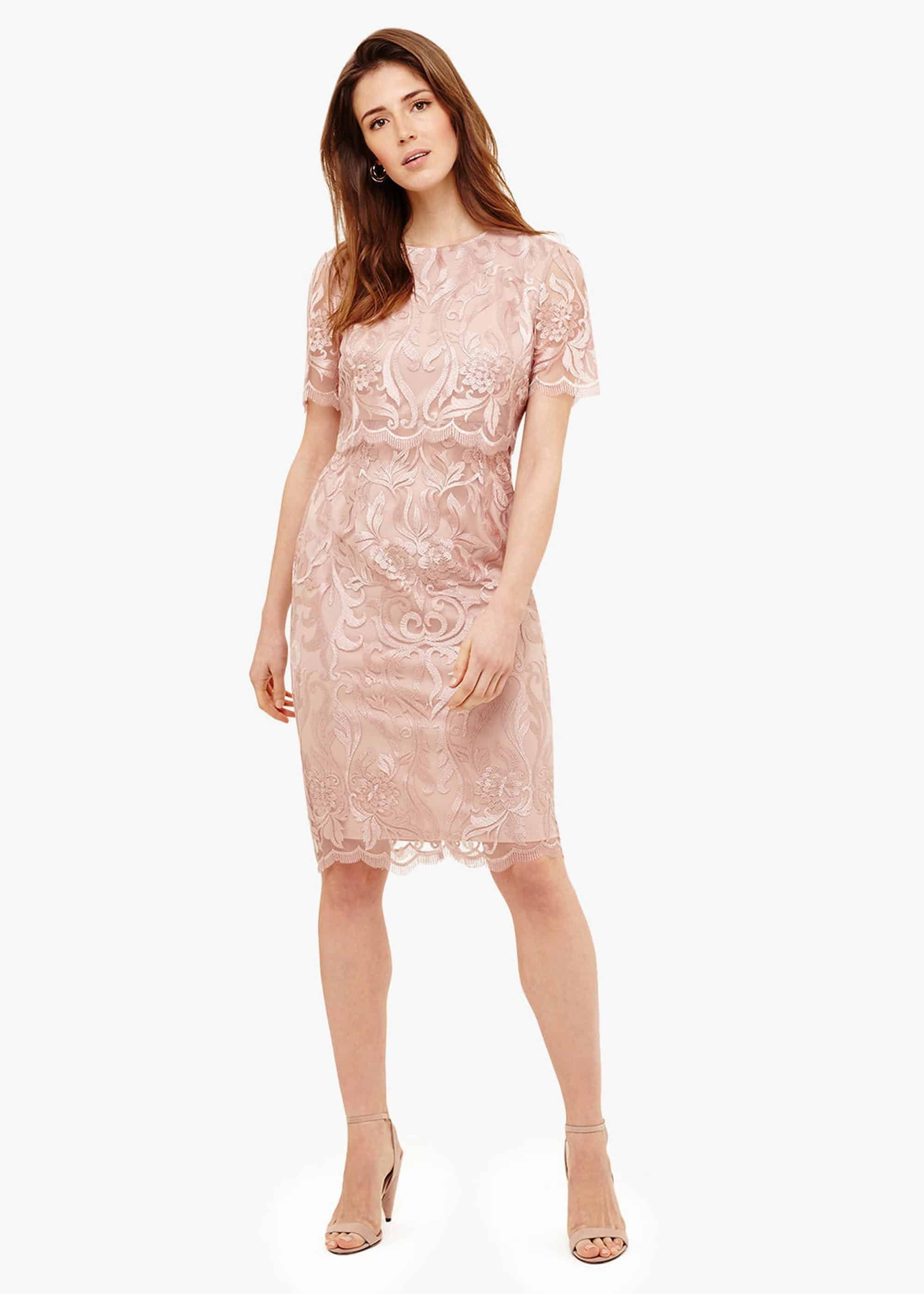 Aida Lace Double Layerd Dress