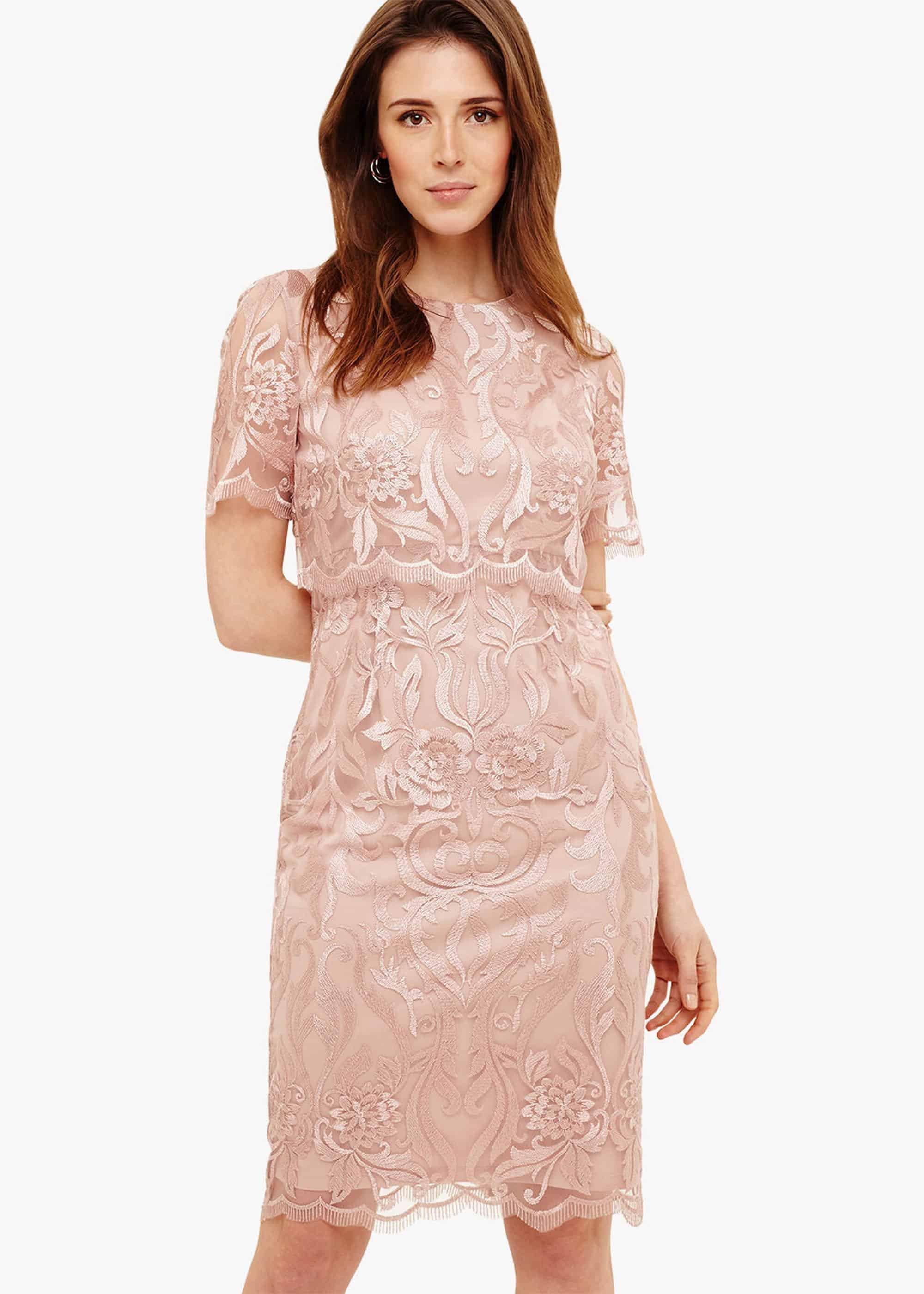 Aida Lace Double Layerd Dress
