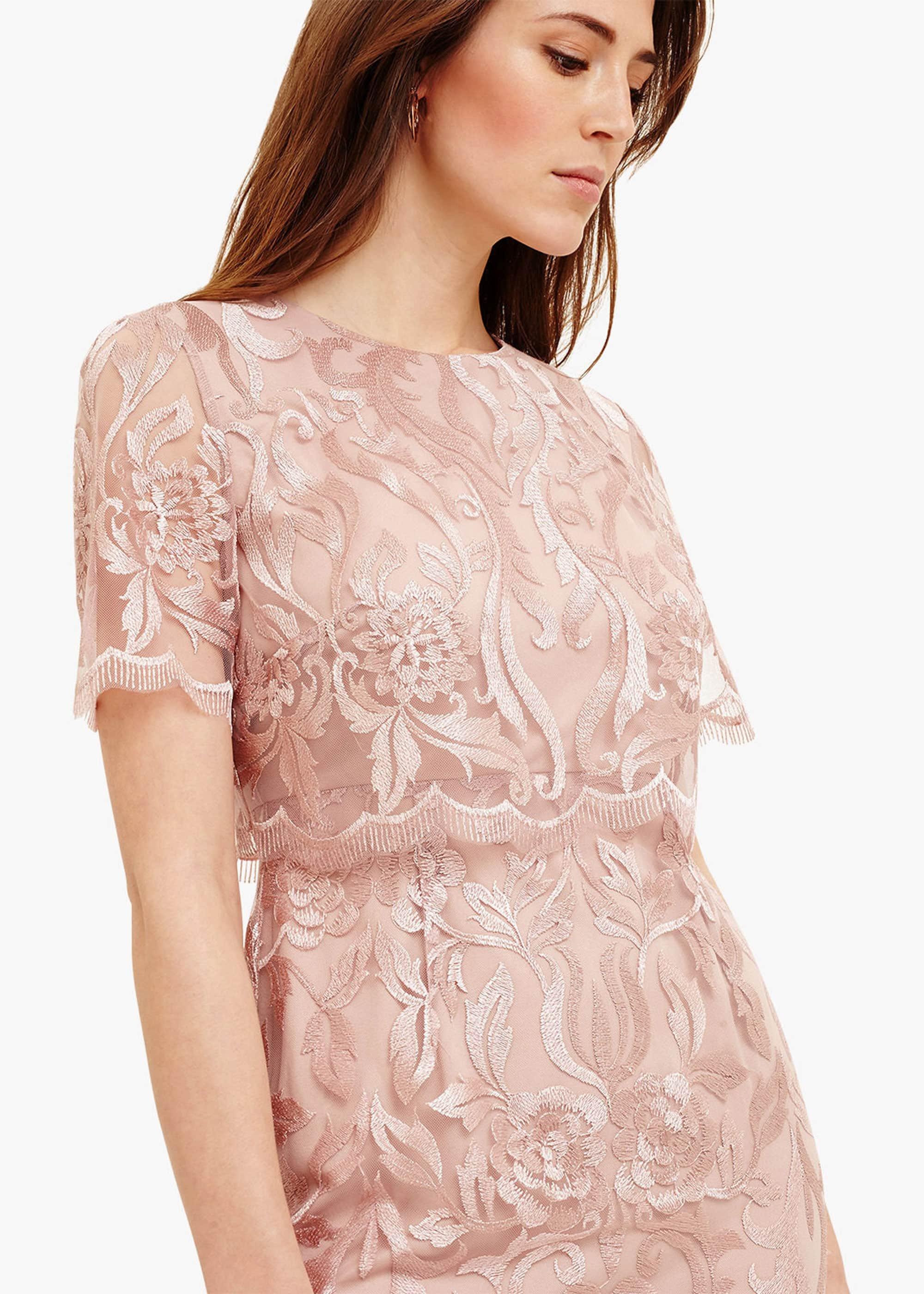 Aida Lace Double Layerd Dress