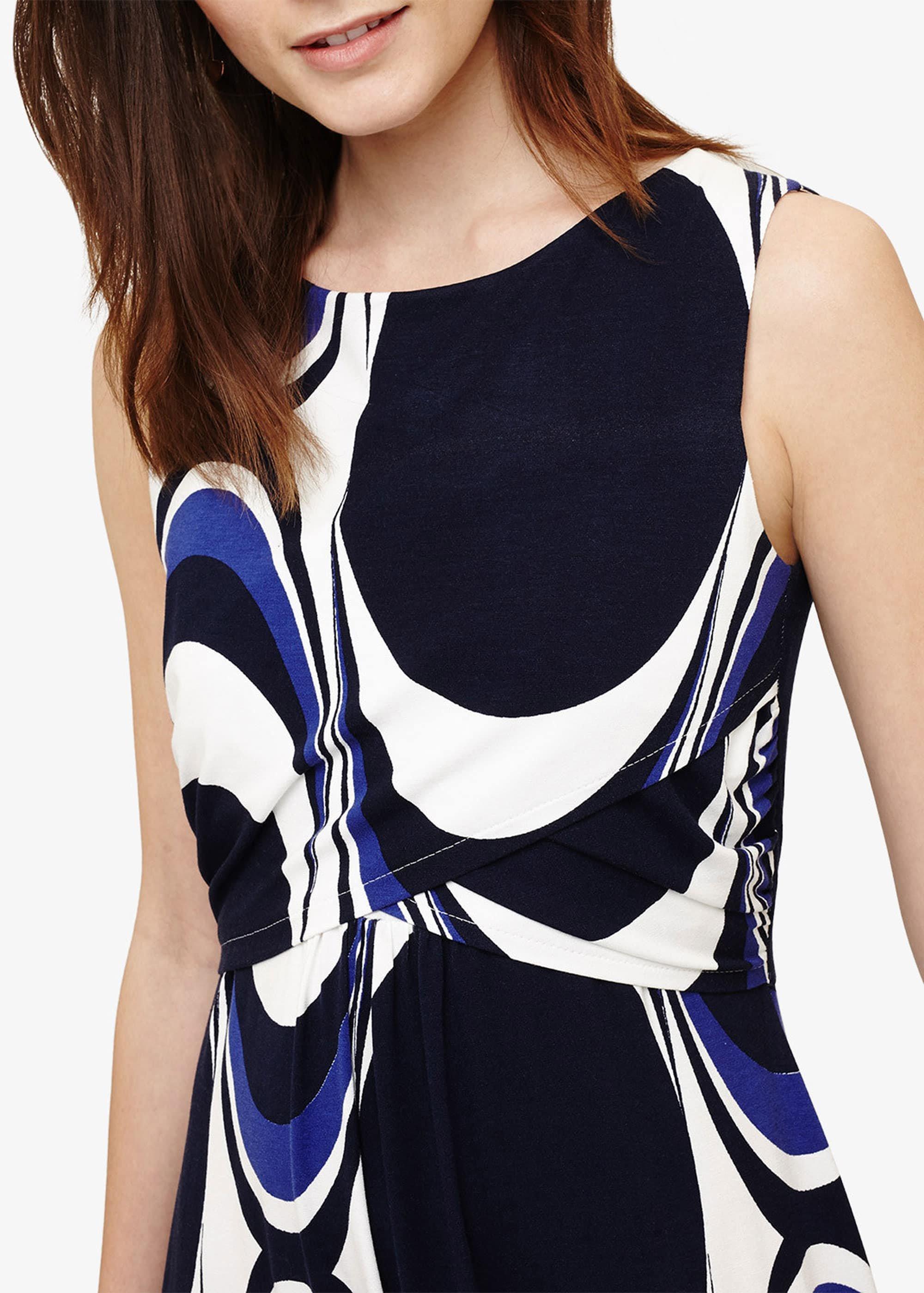 Circles Print Maxi Dress