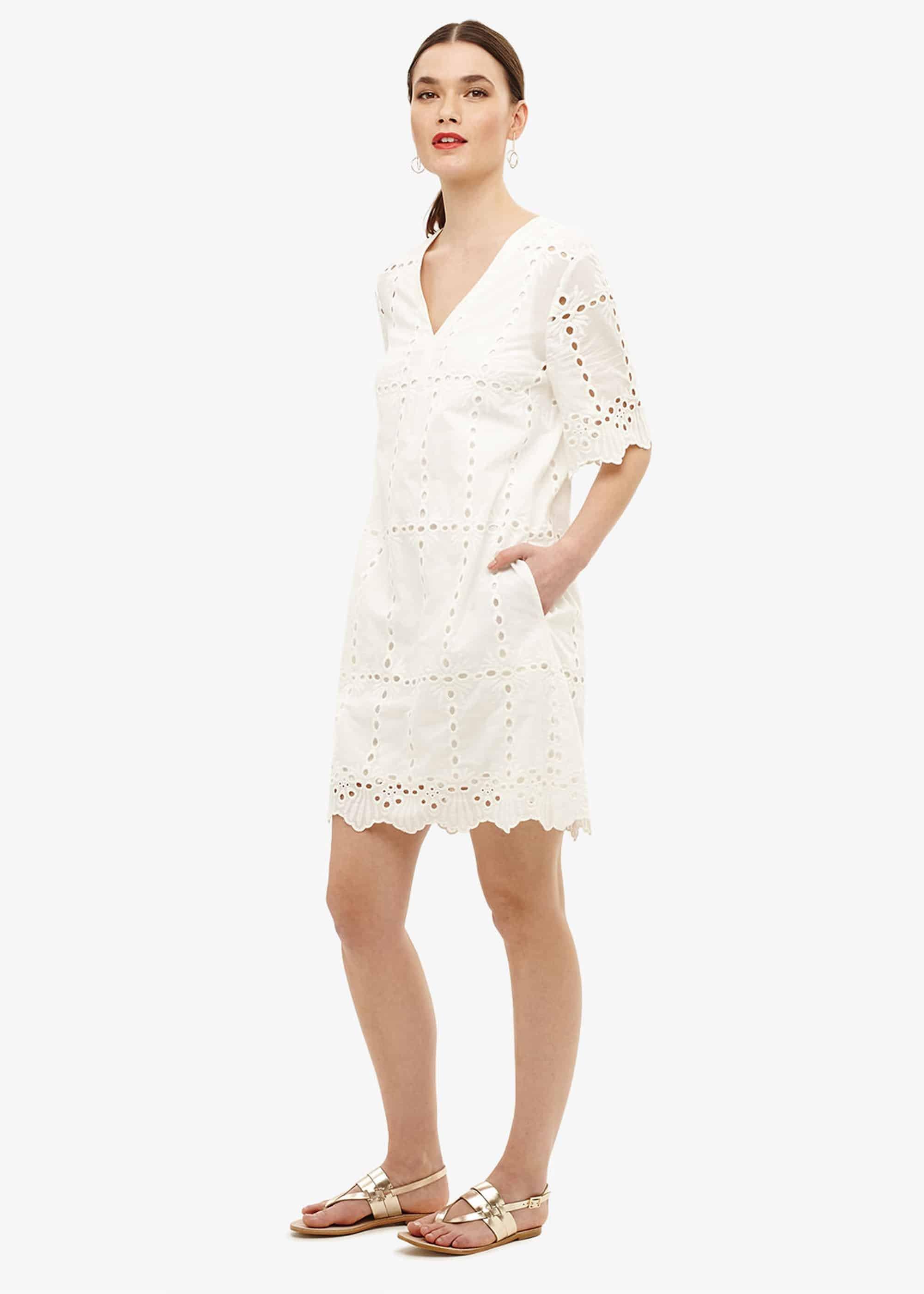 Lilith Cotton Broderie Dress