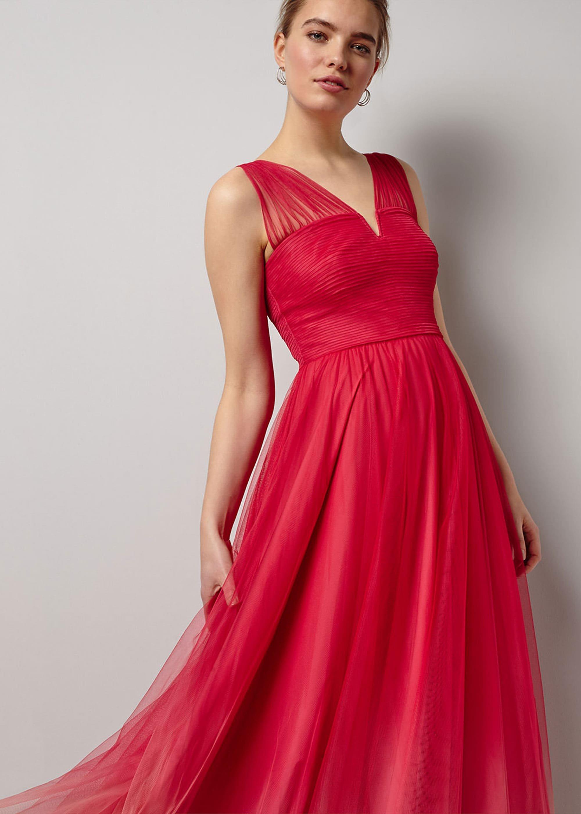Aya Tulle Dip Dyed Maxi Dress