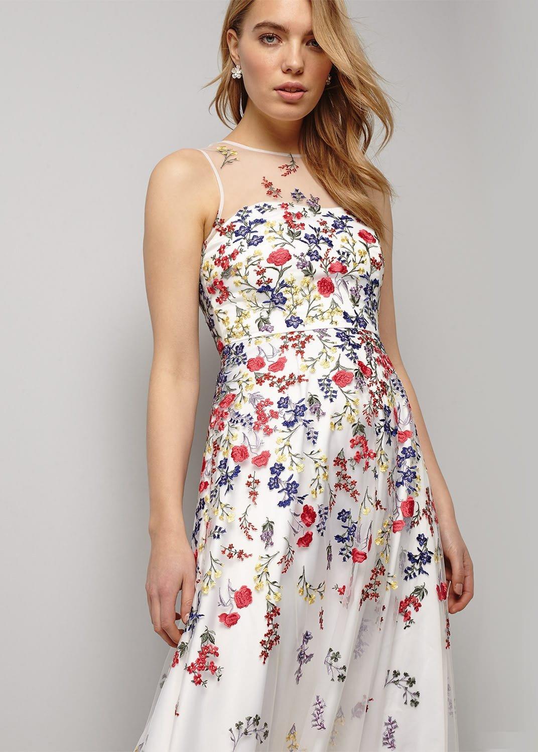 Anastacia Embroidered Maxi Dress