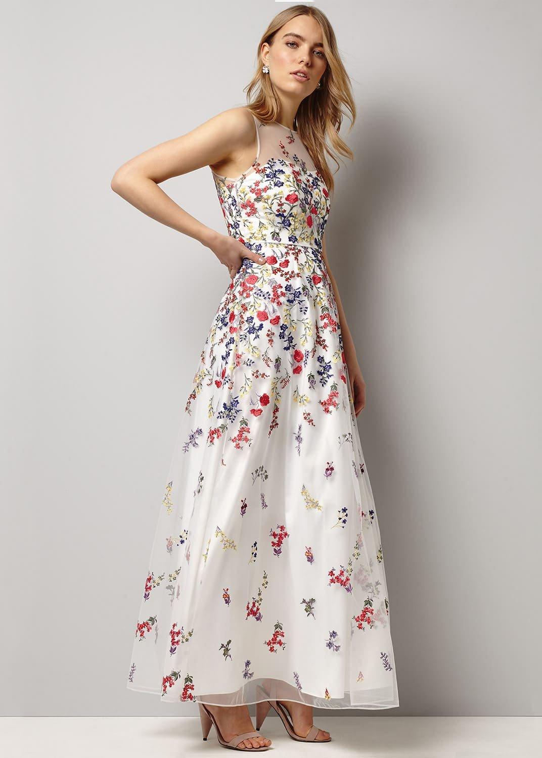 Anastacia Embroidered Maxi Dress