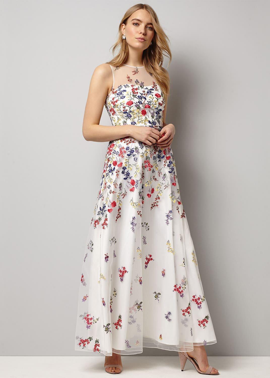 Anastacia Embroidered Maxi Dress