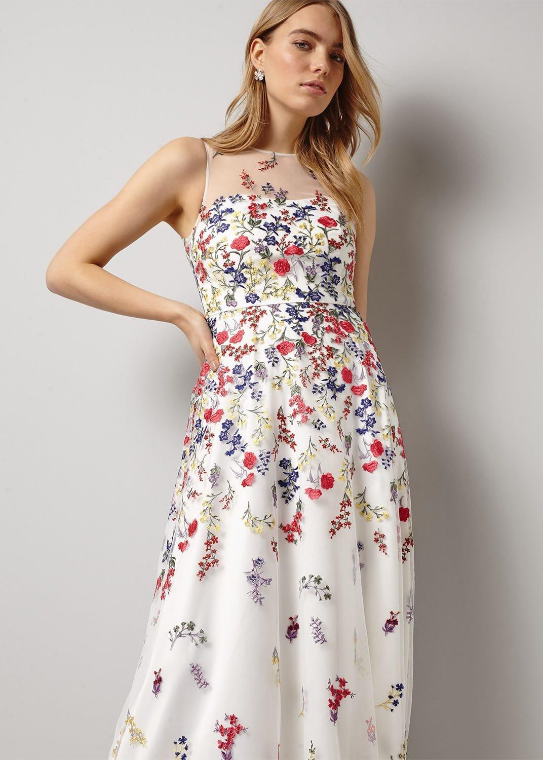Anastacia Embroidered Maxi Dress