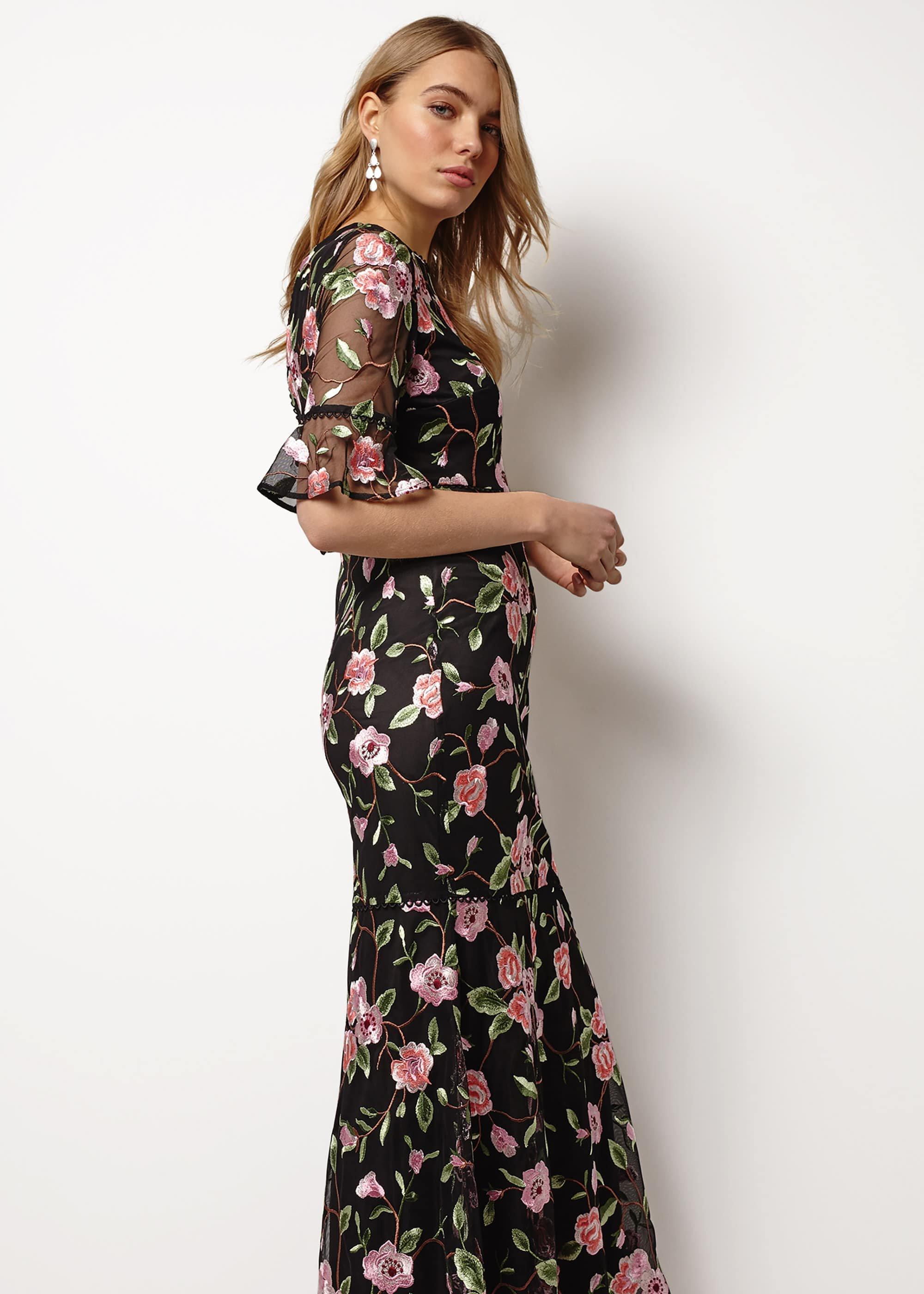 Antonette Embroidered Maxi Dress