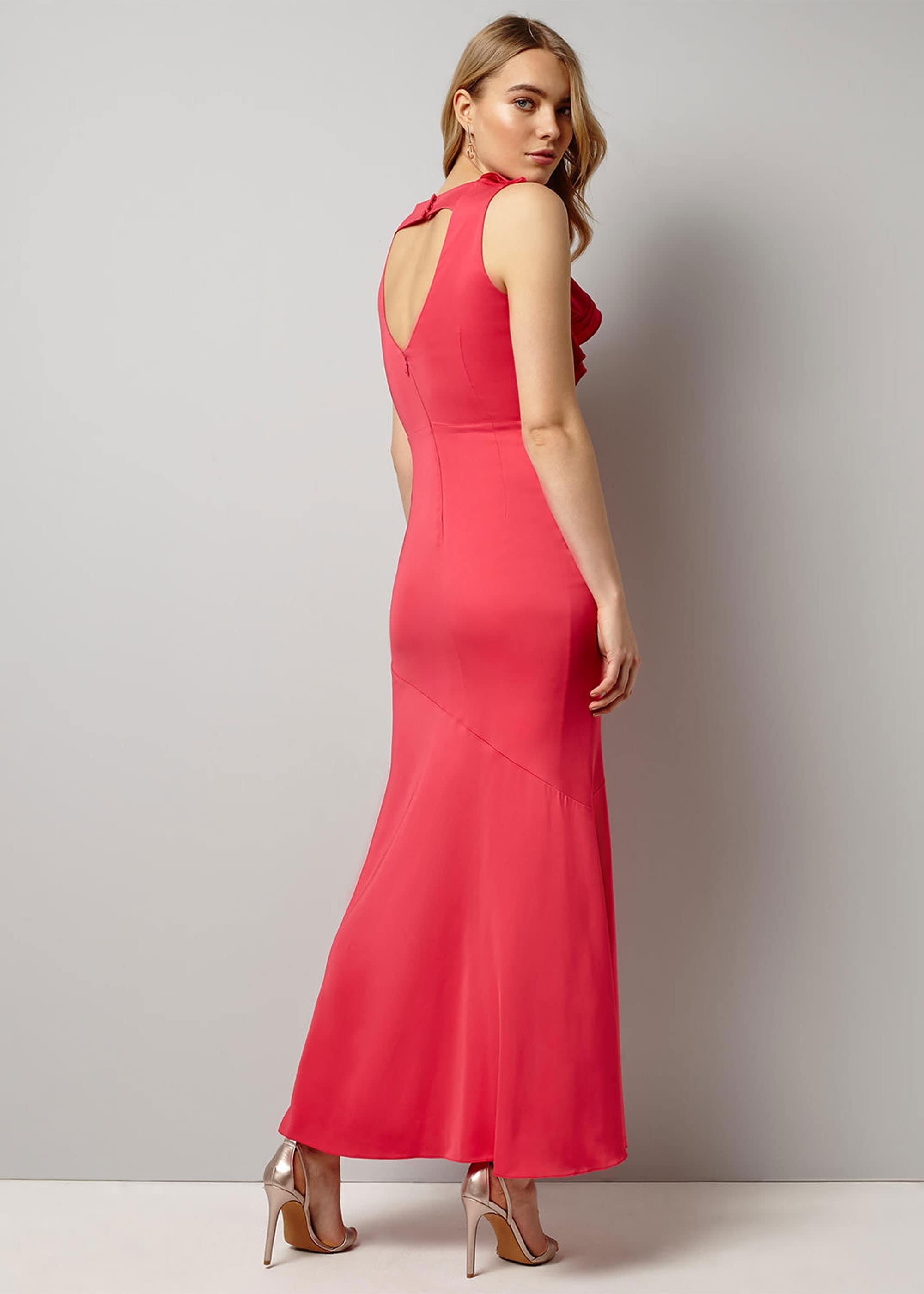 Brittany Frill Shoulder Maxi Dress