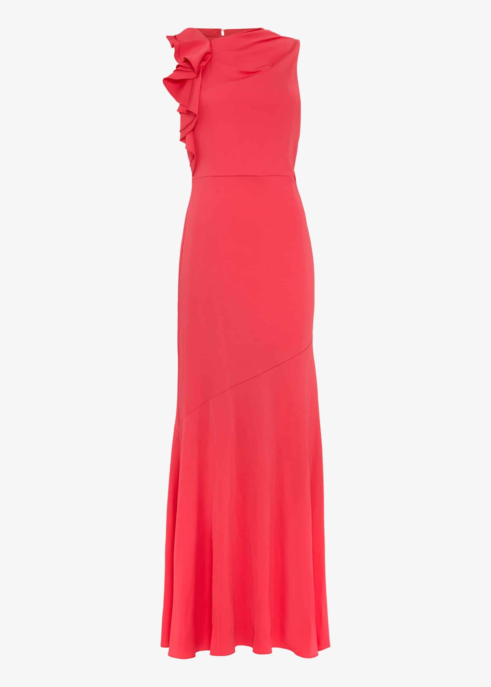 Brittany Frill Shoulder Maxi Dress