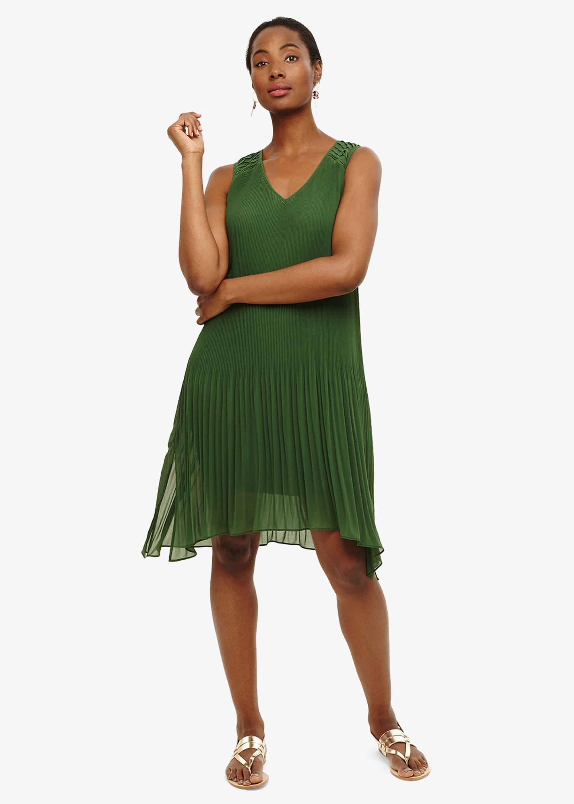 Amalie Pleated Dress