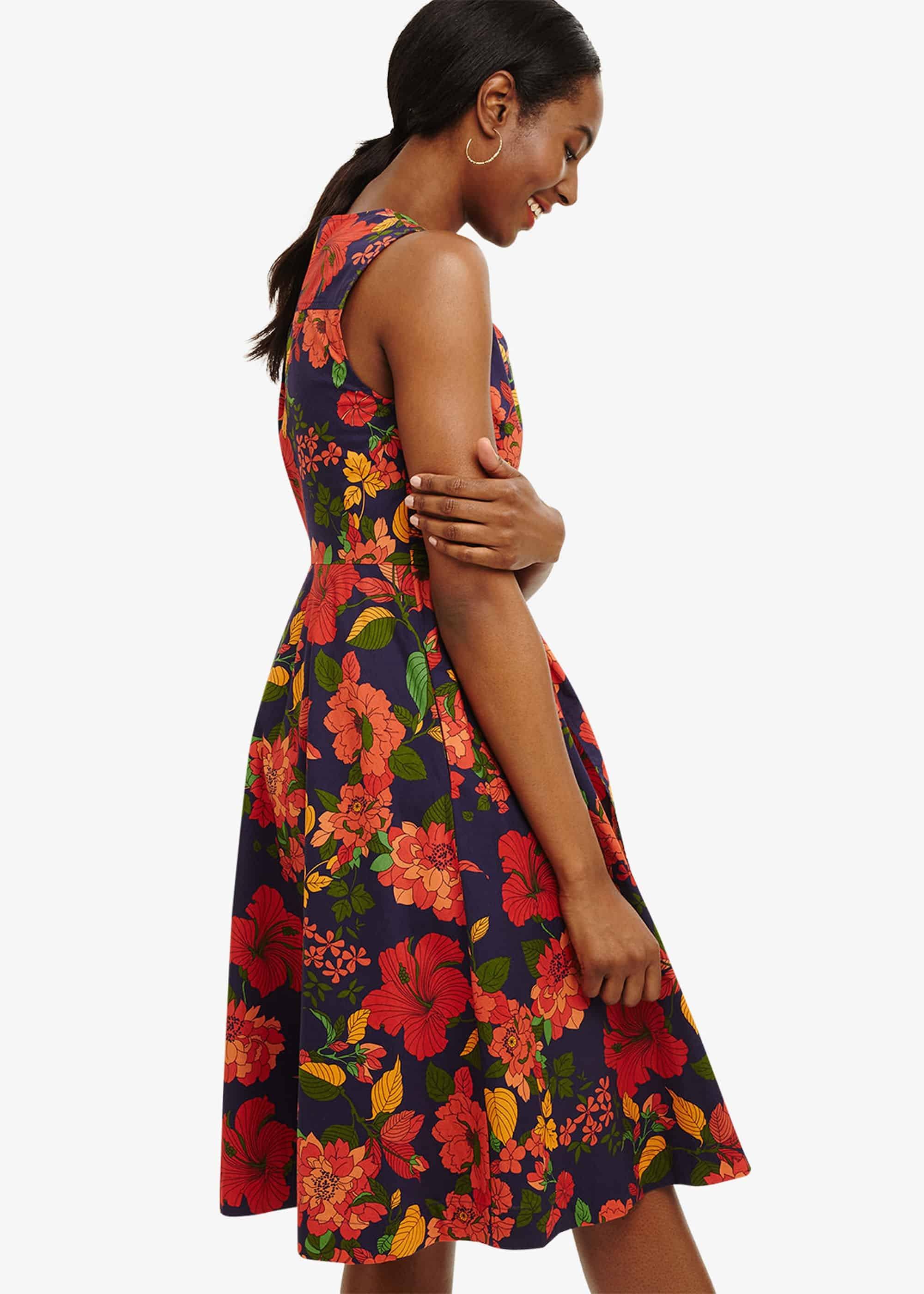 Cilla Floral Fit And Flare Dress