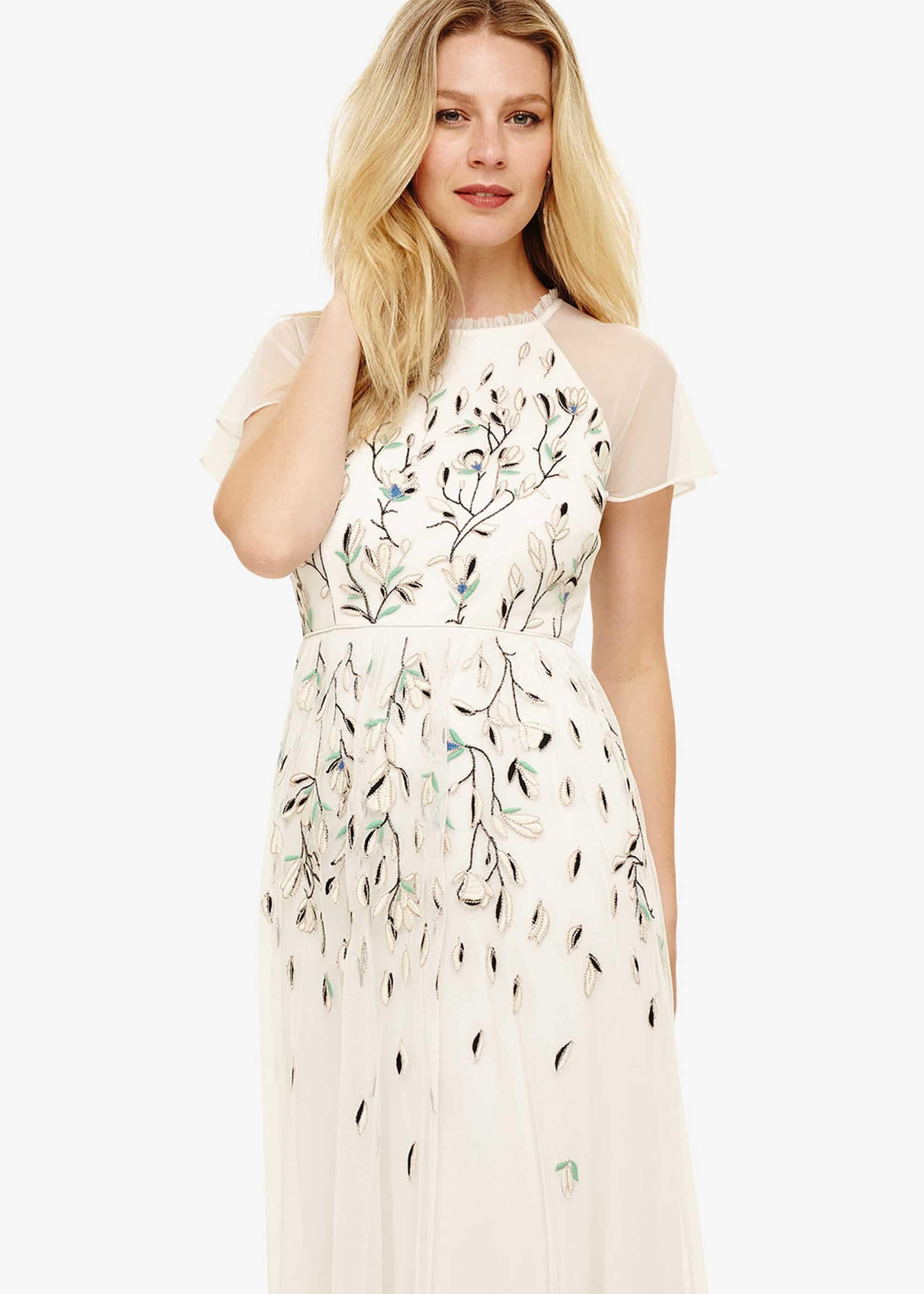 Colette Embroidered Maxi Dress