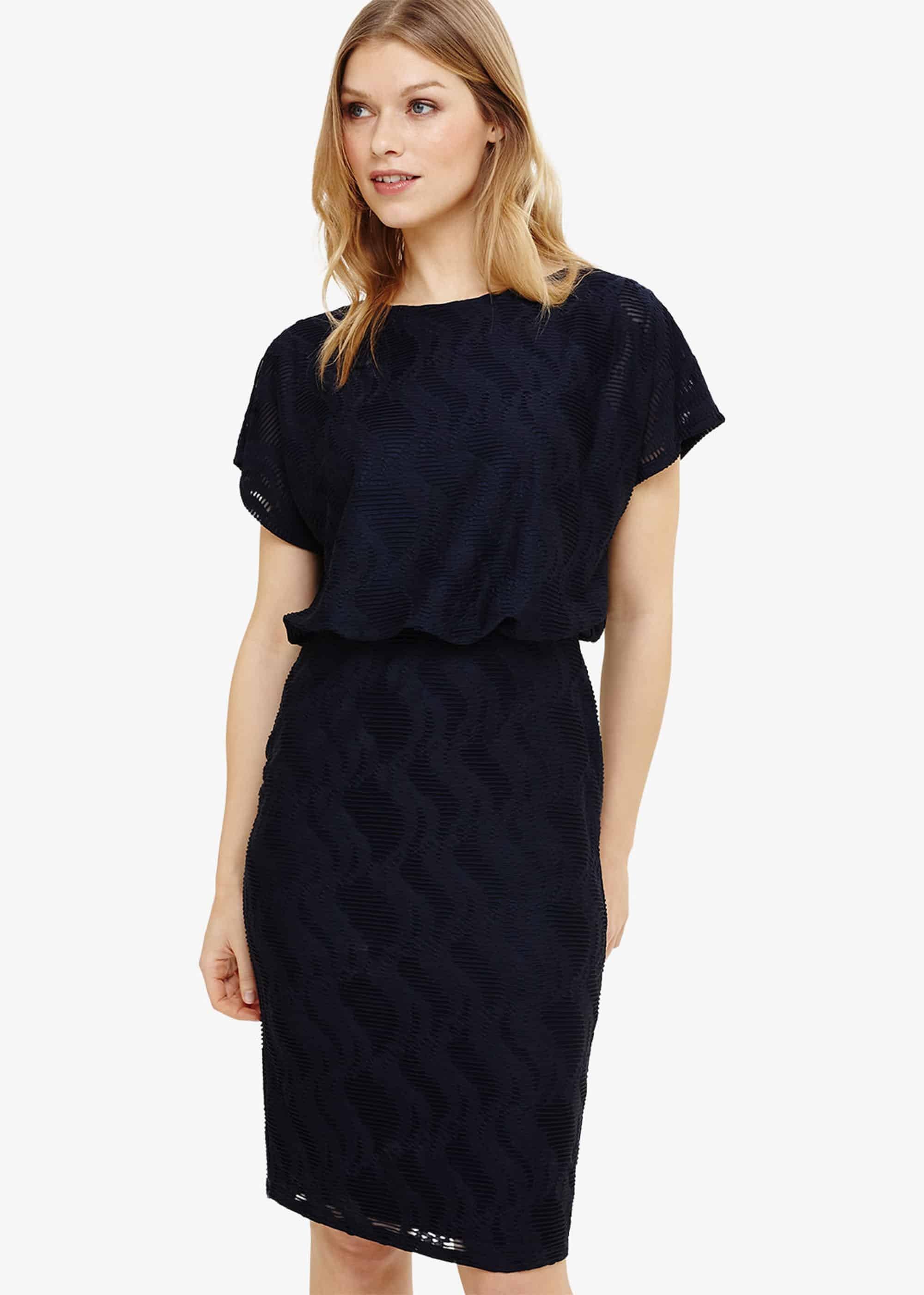 Temple Textured Blouson Dress