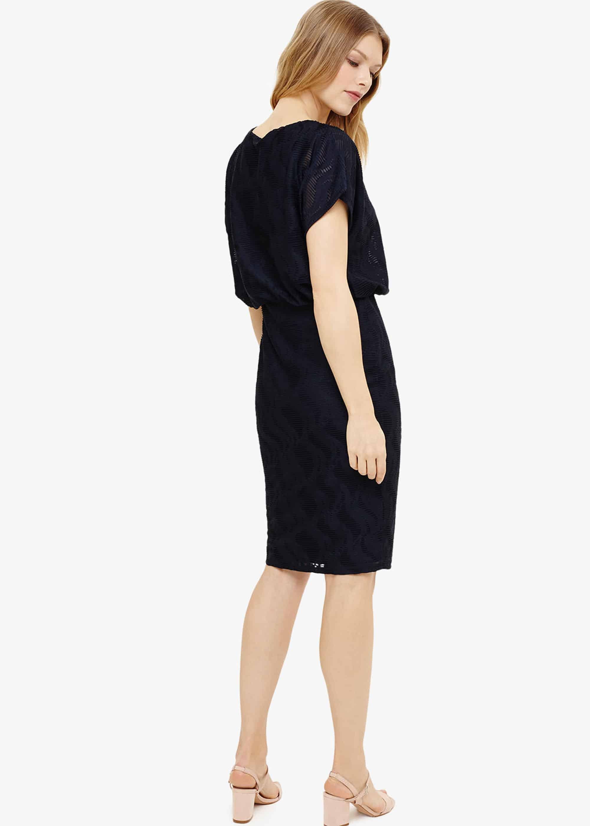 Temple Textured Blouson Dress