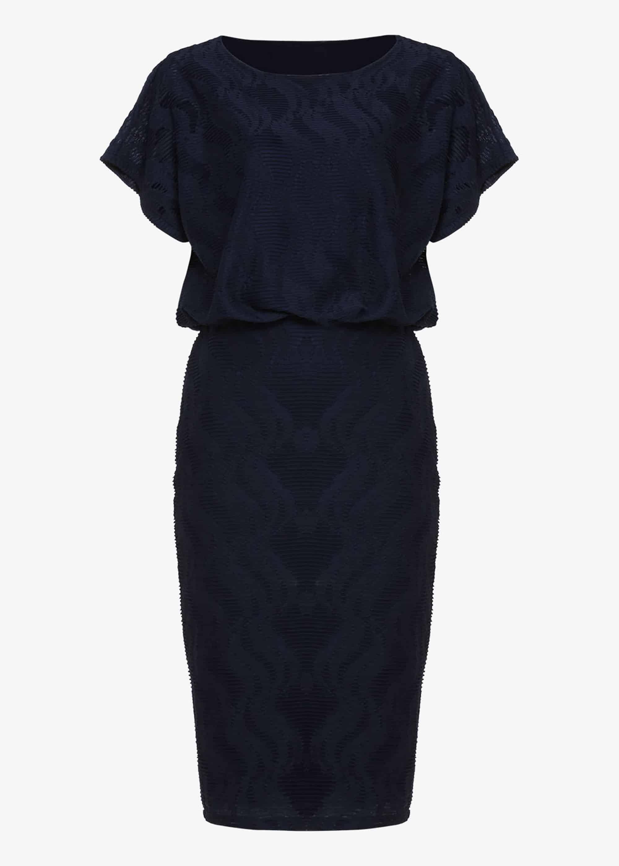 Temple Textured Blouson Dress